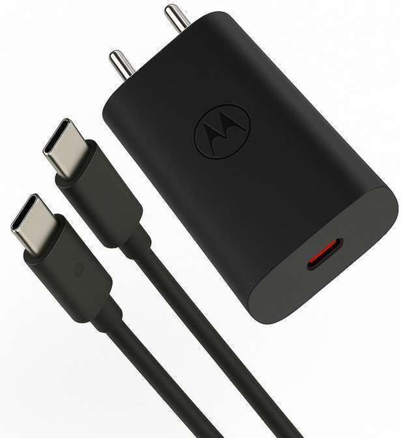 Image of Lynacz Original 20 W Wall Charger for Mobile with Detachable Cable (20W Fast Charging Adapter Compatible with Motorola Moto More-Black)