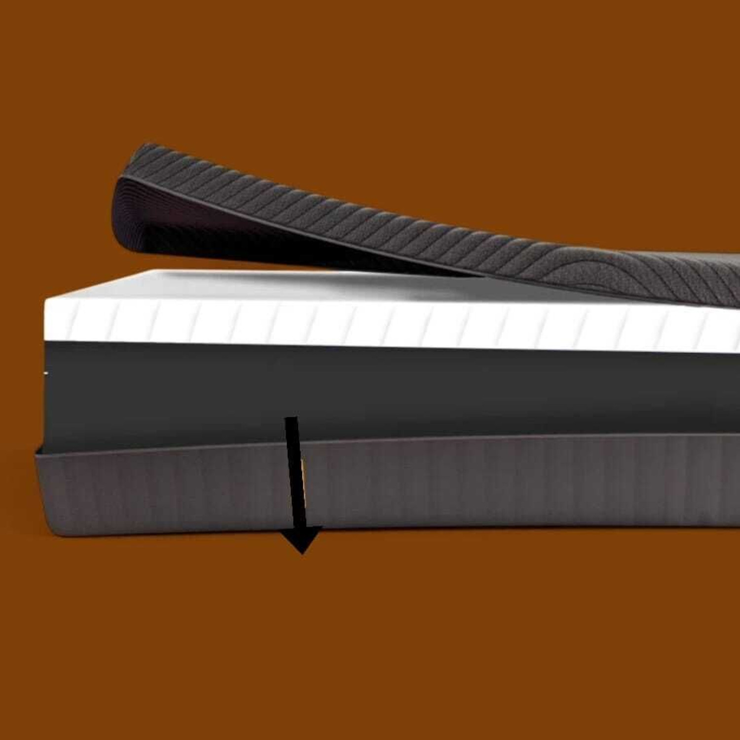 Image of KGFM-7348N 6 inch Double Memory Foam Mattress (L x W: 72 inch x 48 inch)