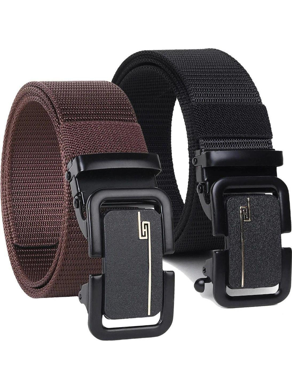 Image of LOOPA Men Formal Black Genuine Leather Belt