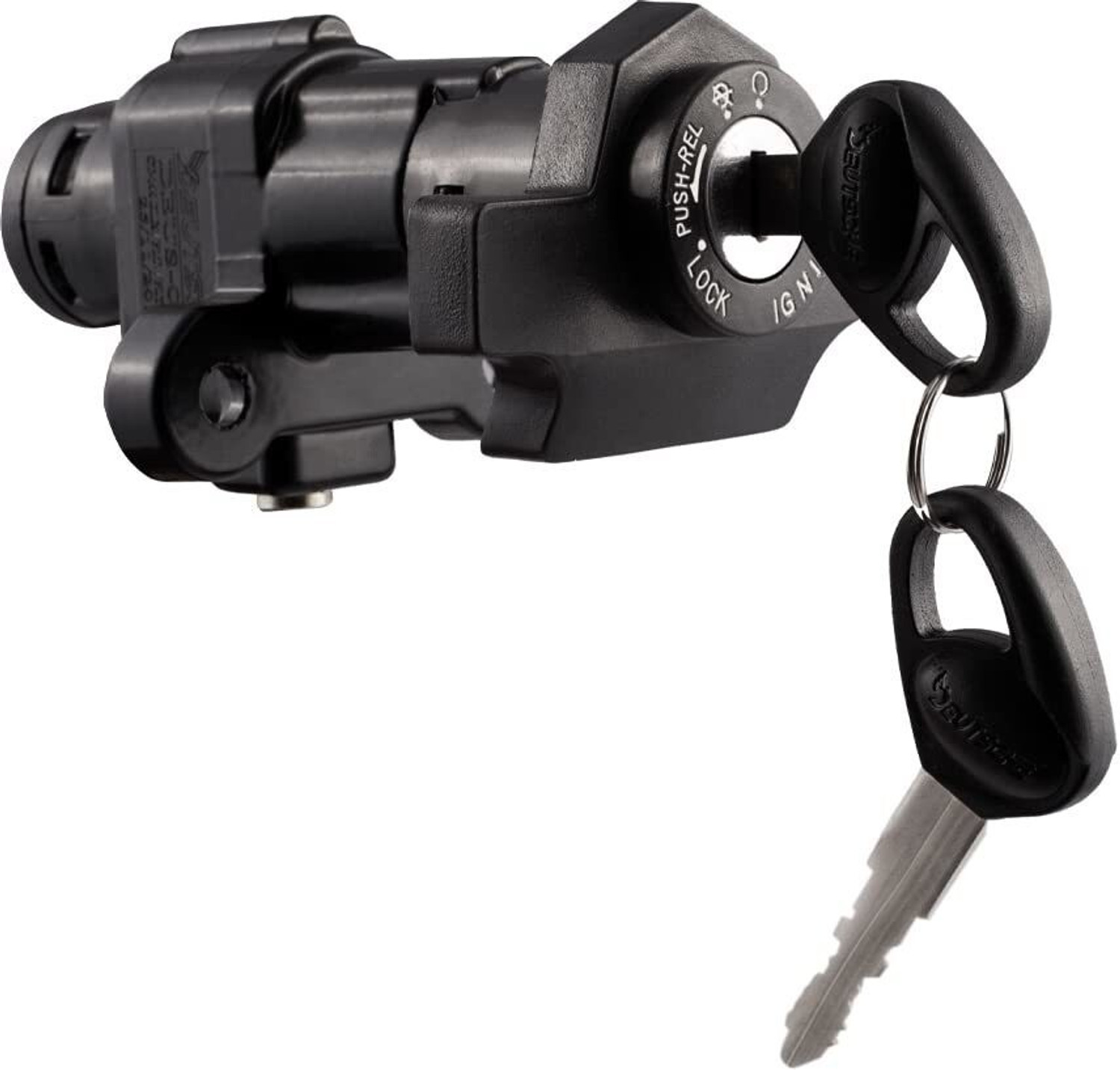 Image of Vtrust Petrol Tank Lock Set for Platina BS4, Discover BS4 Key Switch Lock (Silver)