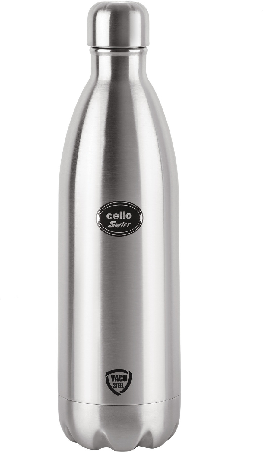 Image of Cello Silver Bottle Swift 1500 ml Stainless Steel Flask (Pack of 1, Steel /Chrome)