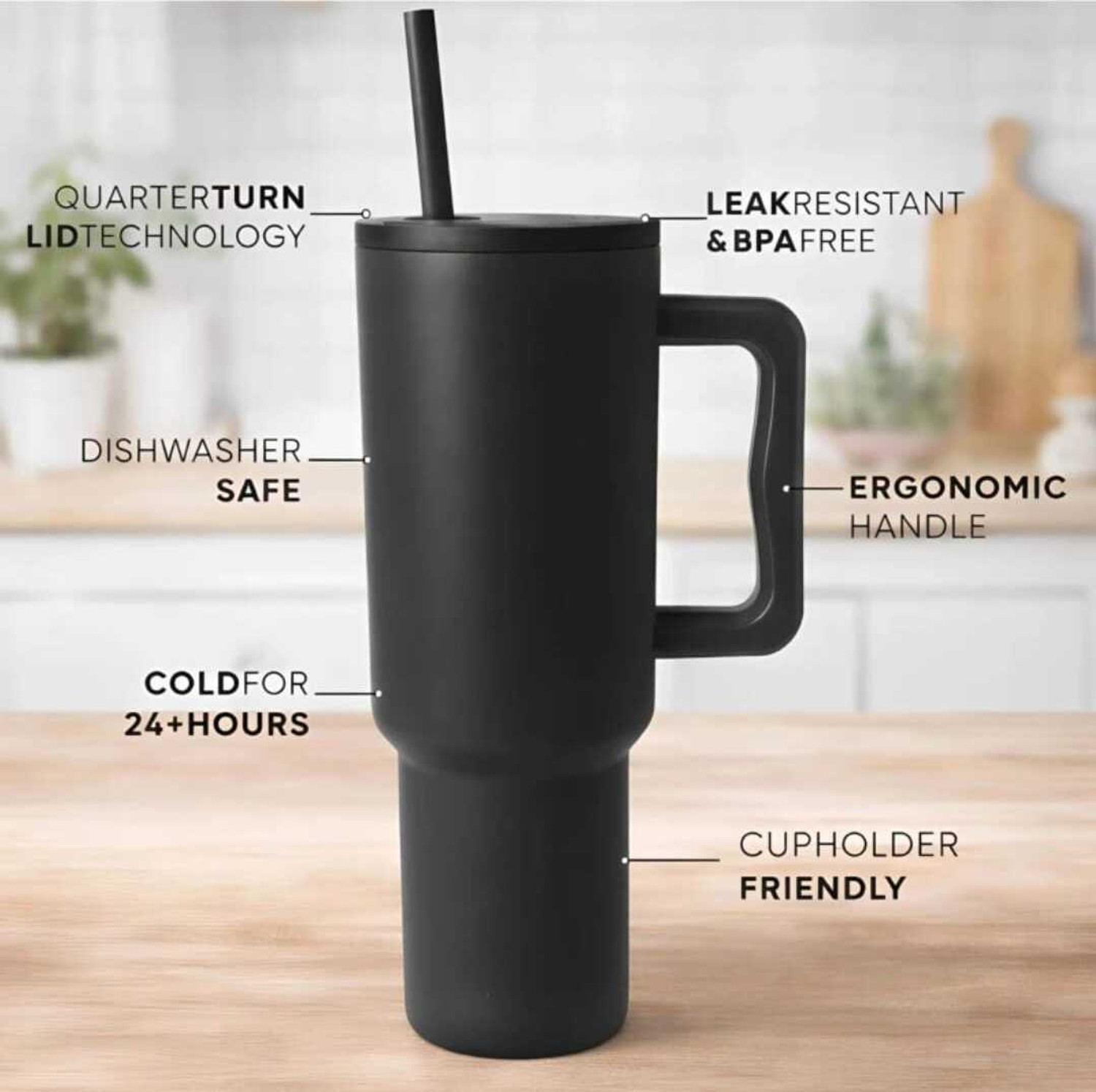 Image of SPARKPLUG Black tumbler 1200 ml Stainless Steel Sipper (Pack of 1, Black)