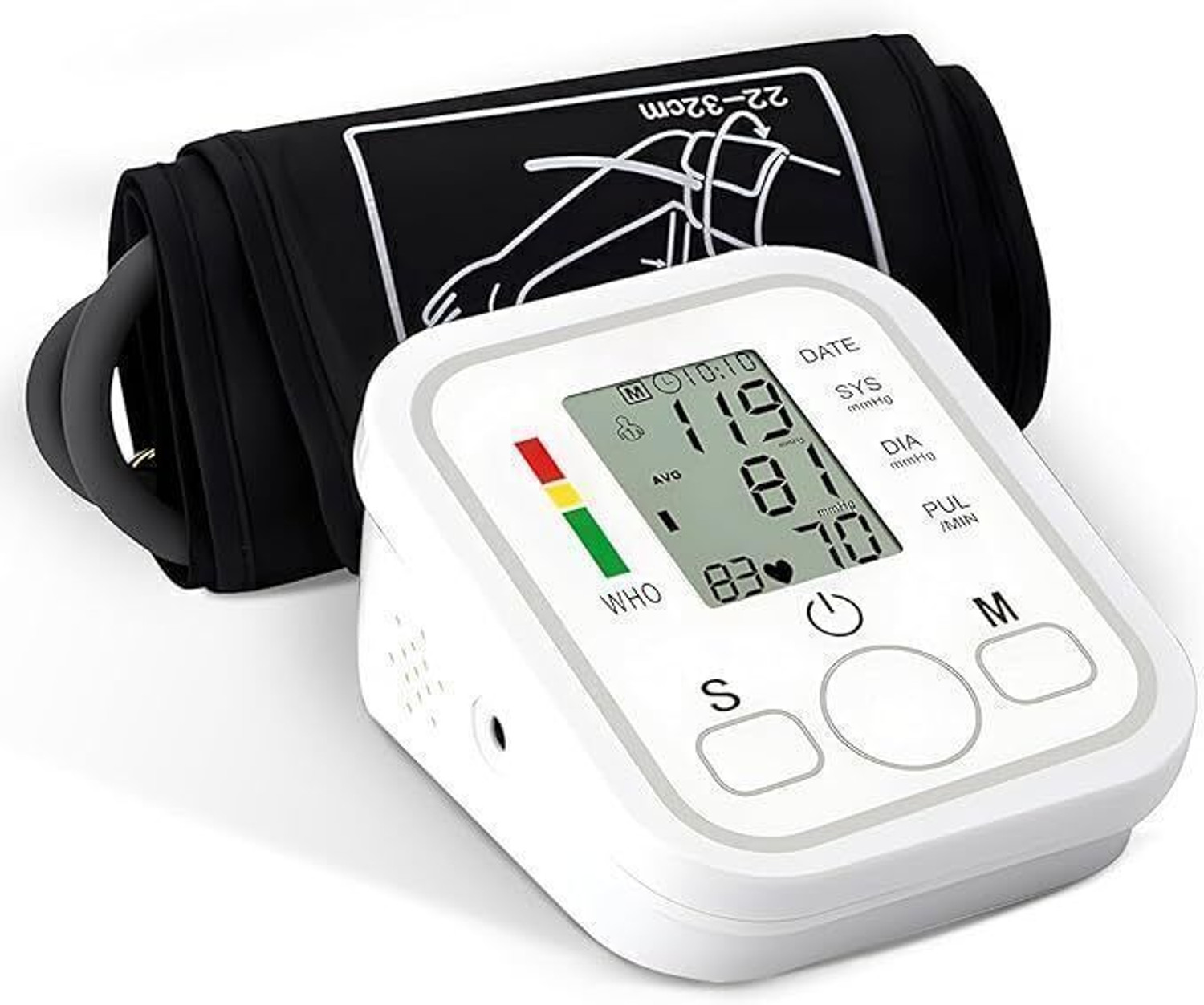 HEALBIRD Smart Blood Pressure Monitor with 4X AAA Battery, Large Cuff Digital...