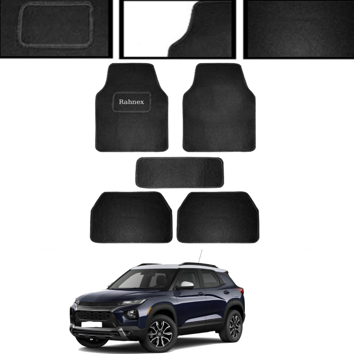 Image of Shopone Rubber Standard Mat For Universal For Car (Black)
