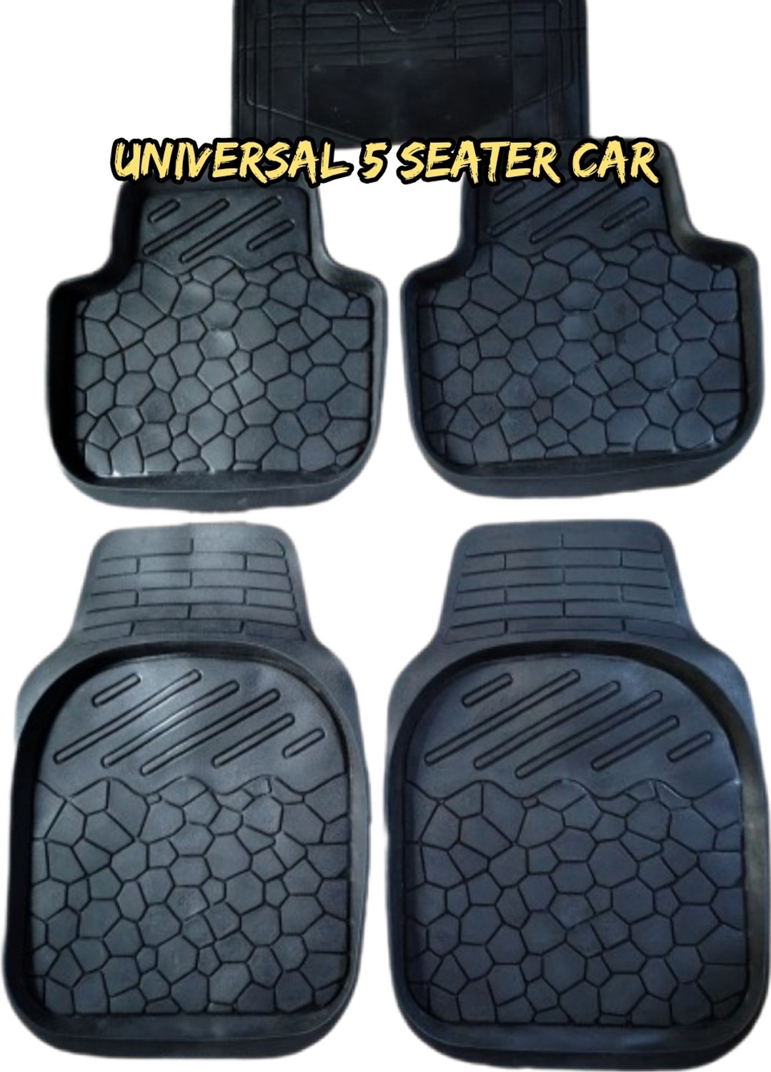 Image of Shopone Rubber Standard Mat For Universal For Car (Black)