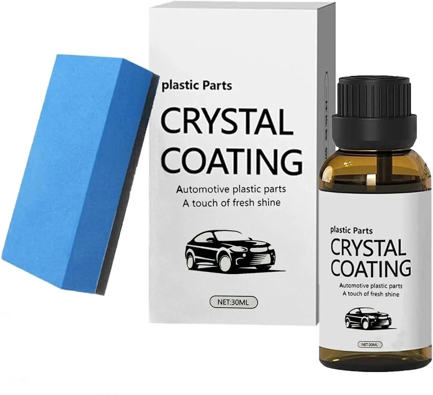 Image of PRIMEGIC Liquid Car Polish for Chrome Accent, Bumper, Dashboard, Exterior, Headlight, Leather, Metal Parts, Windscreen (100 ml)