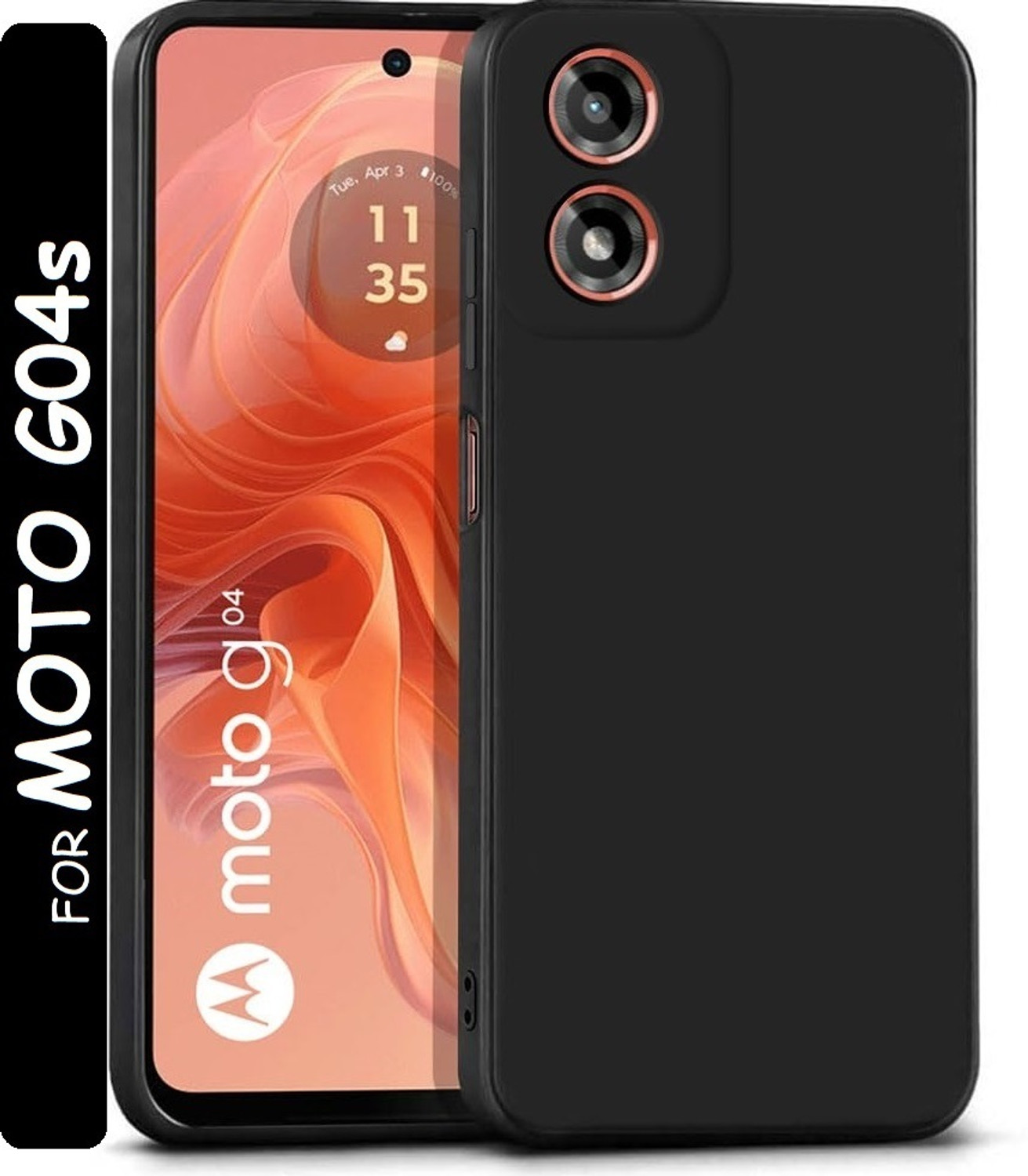 Fablue Back Cover for Motorola Moto G04s Black - Image 5