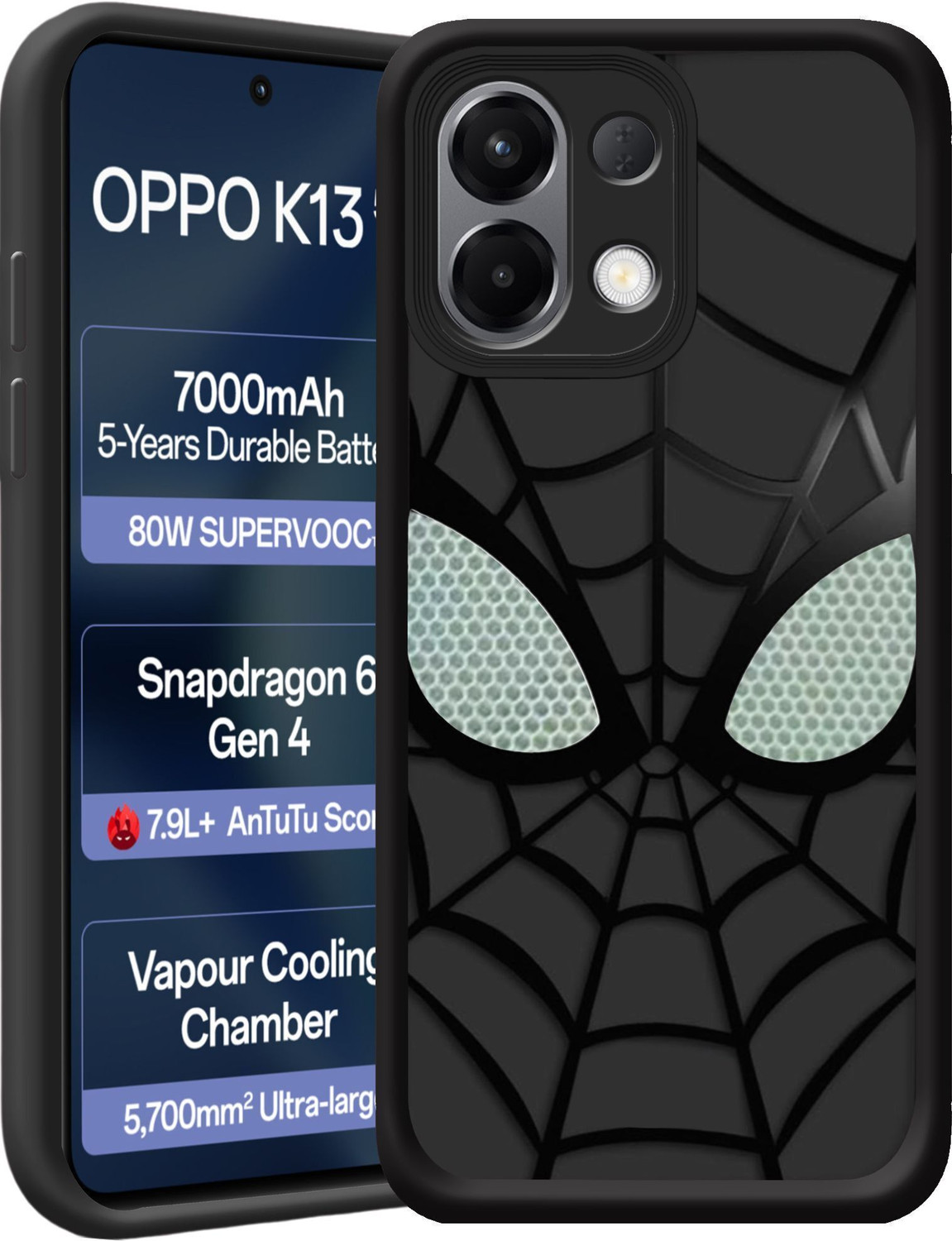 Image of Craftstation Back Cover for OPPO K13 5G (CAR, CAR LOVER, SUPER CAR, CAR LOGO, SPORTS CAR (Multicolor, Dual Protection, Rubber, Pack of: 1)