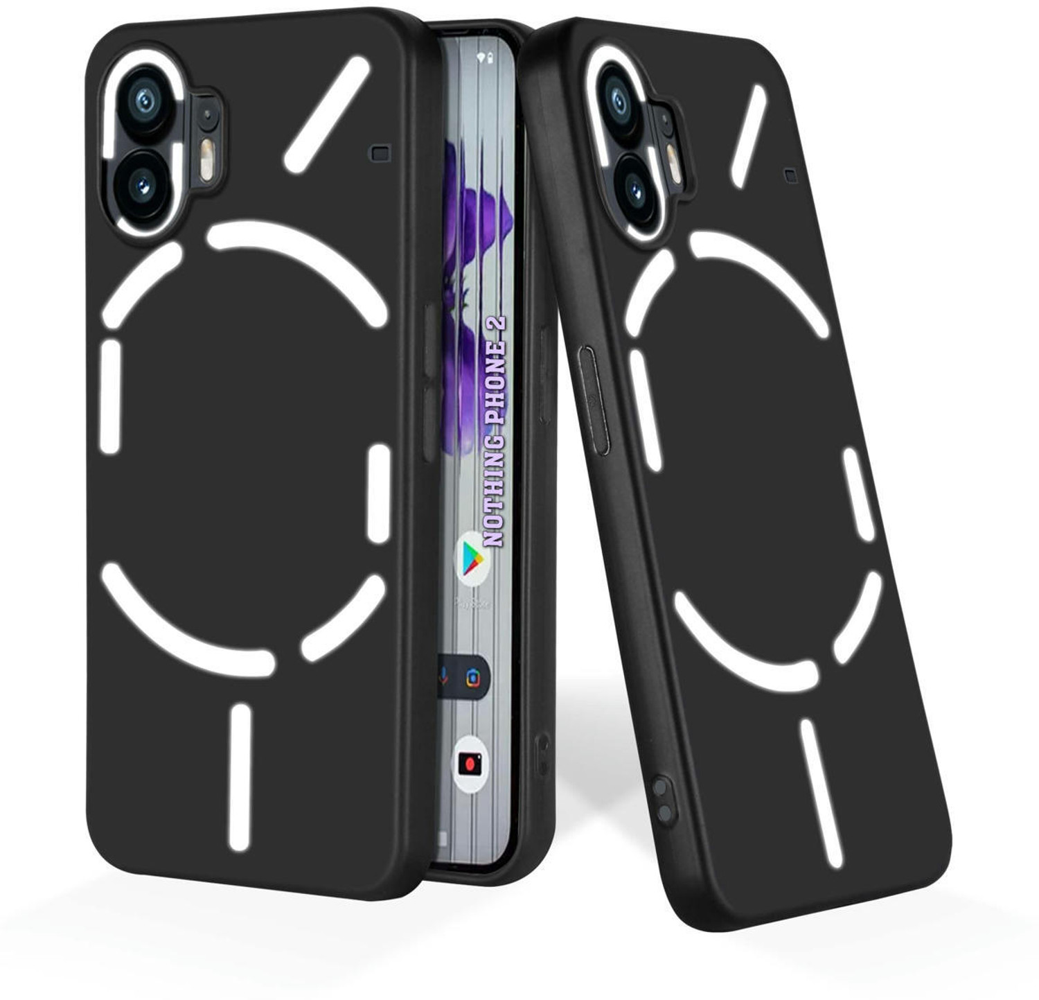 Image of Wellchoice Back Cover for Nothing Phone (2) (Transparent, Grip Case, Silicon, Pack of: 1)