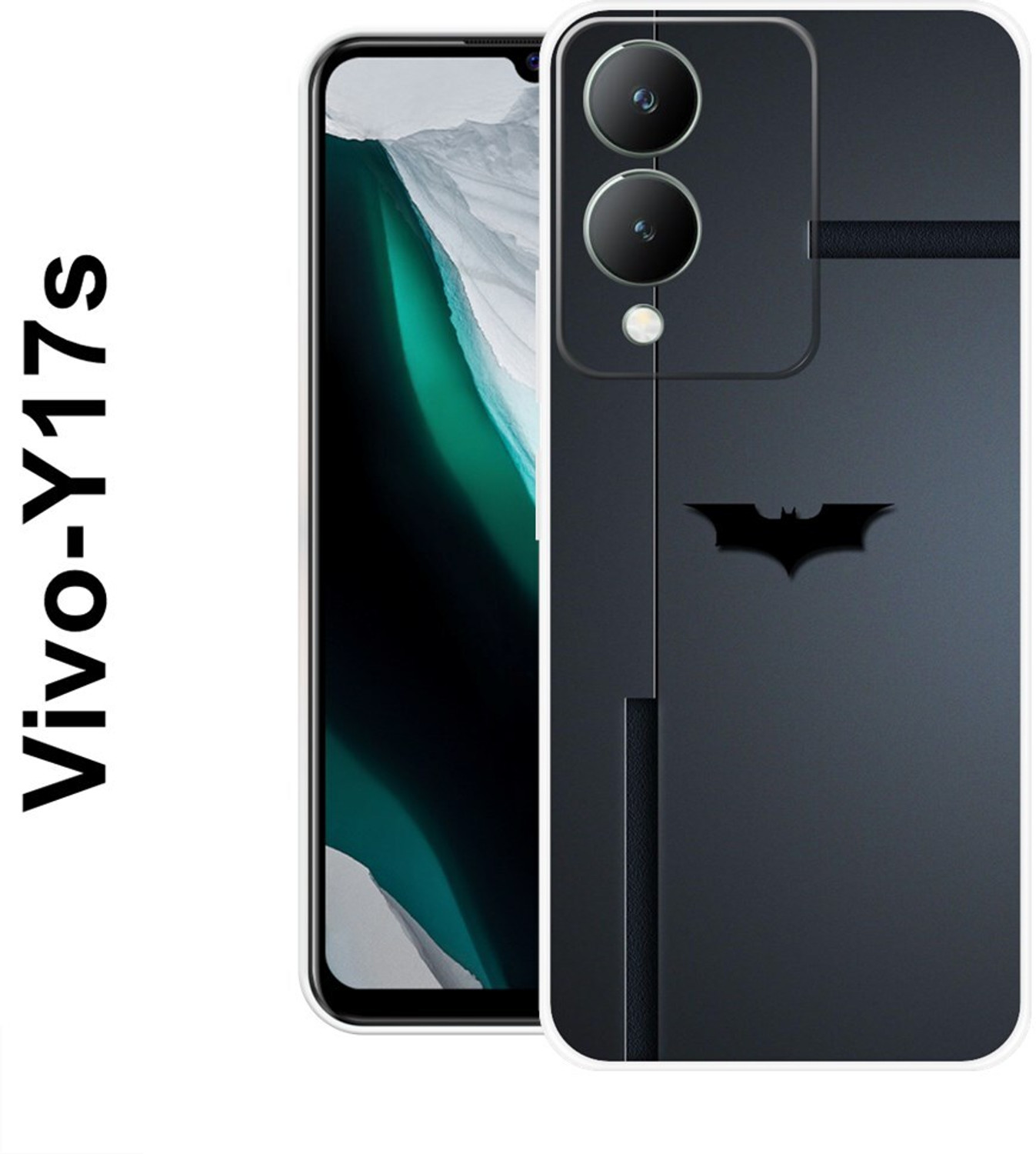 Image of SBMS Back Cover for Vivo Y28 5G / Vivo Y17s (Black, Shock Proof, Silicon, Pack of: 1)