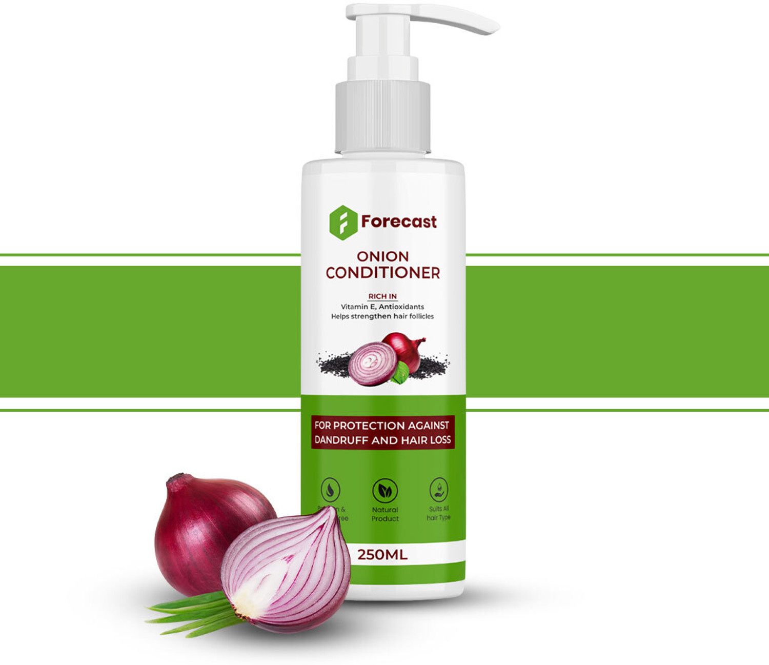 Image of Forecast ''Onion Oil Hair Conditioner 250 ml - For Hair Growth & Frizz Control'' (250 ml)