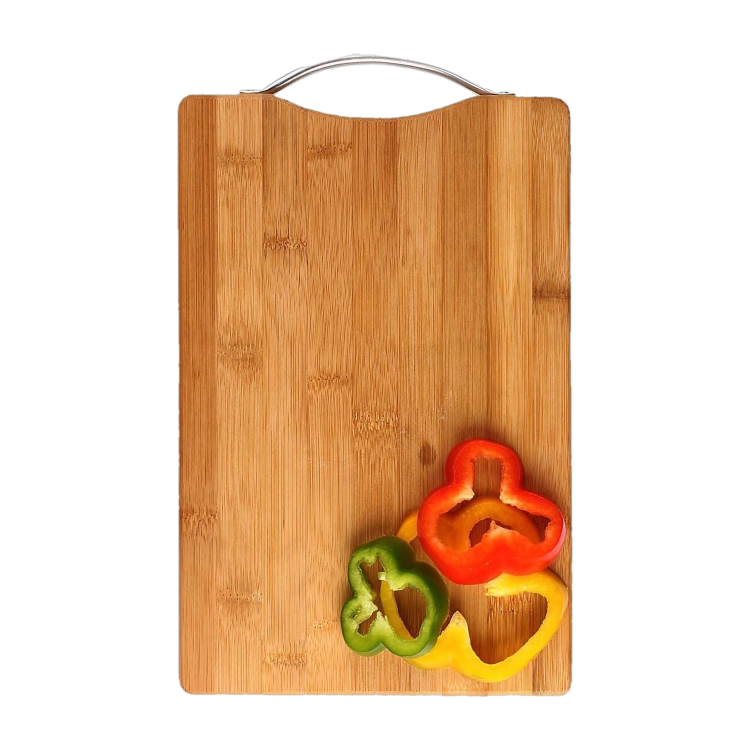 Image of Flipkart SmartBuy Double Side Chopping Board | Dual Surface Kitchen Cutting Board Wooden Cutting Board (Steel, Brown Pack of 1 Dishwasher Safe)