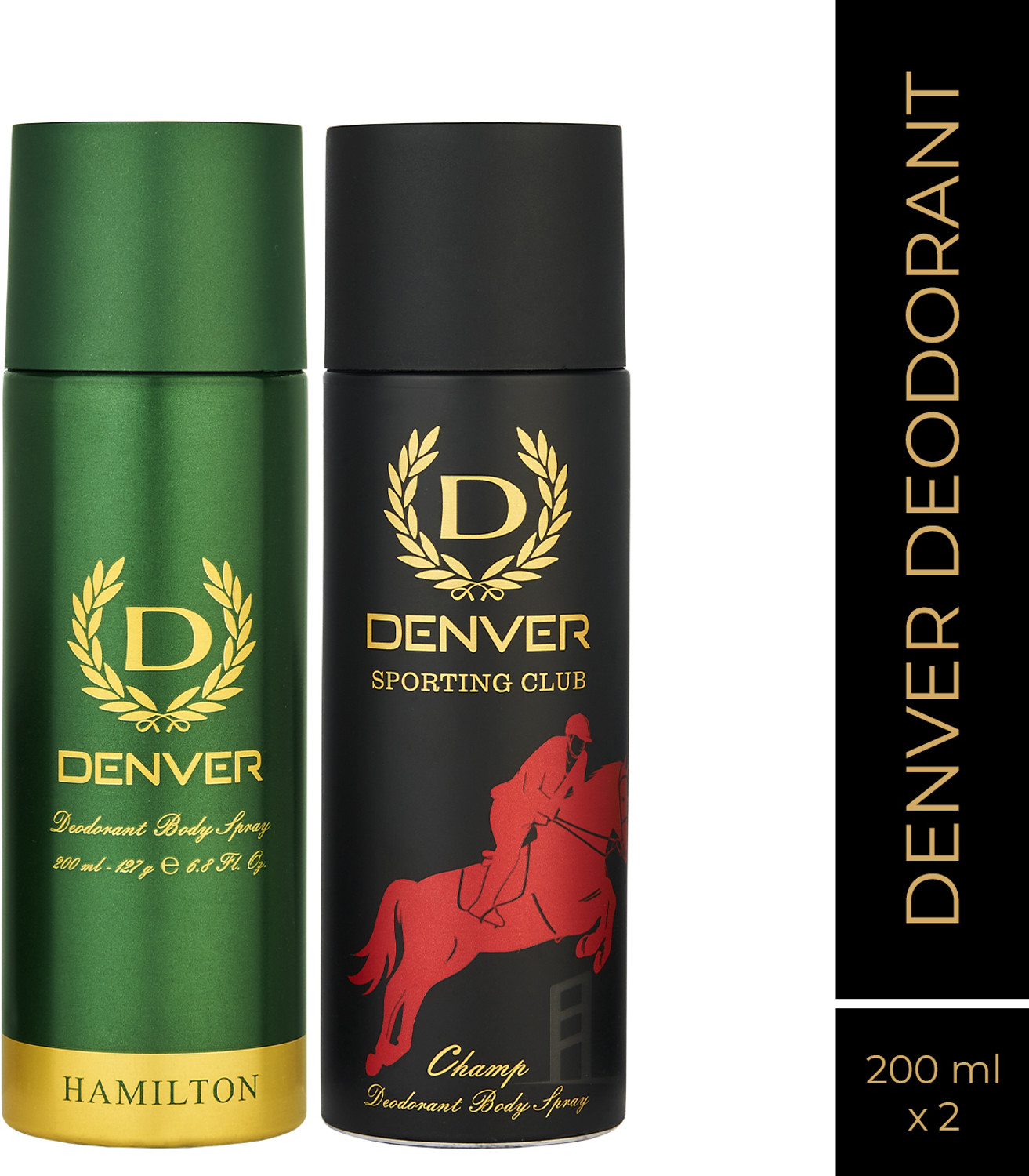 DENVER Hamilton & Champ Body Spray Pack of 2 (360ml) - Image 1