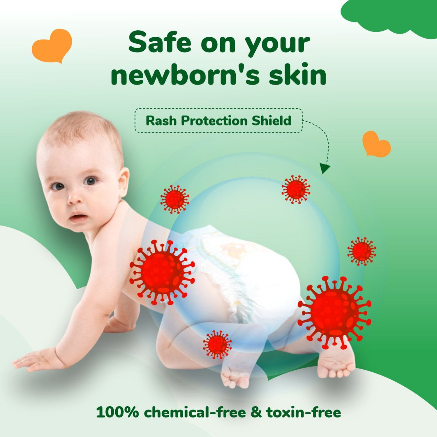 Image of ARKABABYBLOOM Easy Diaper Pants with Rash Protection and 3x Faster absorption Technology Pant Diapers - XL (64 Pieces)