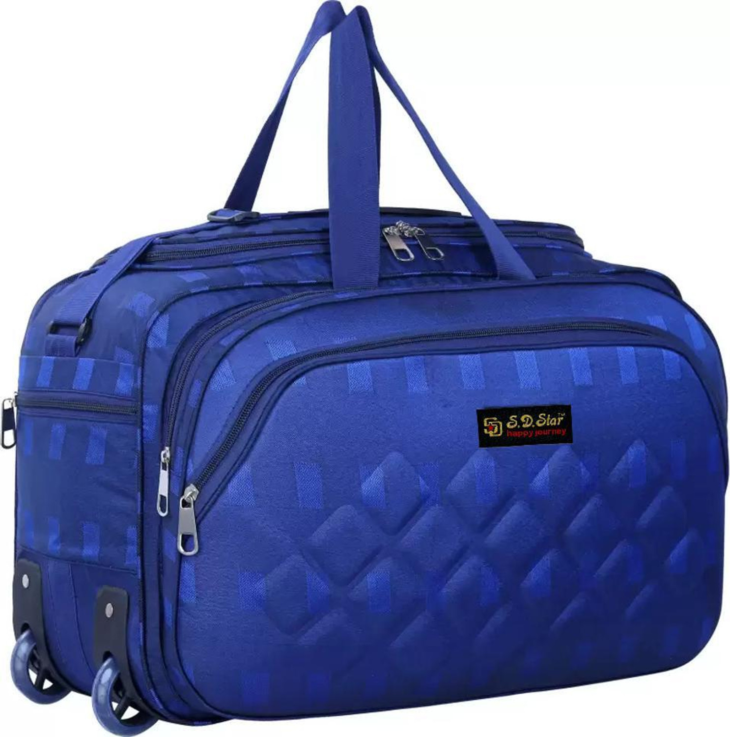 SAKSHI FASHION 70L Strolley Duffel Bag Blue - Image 1