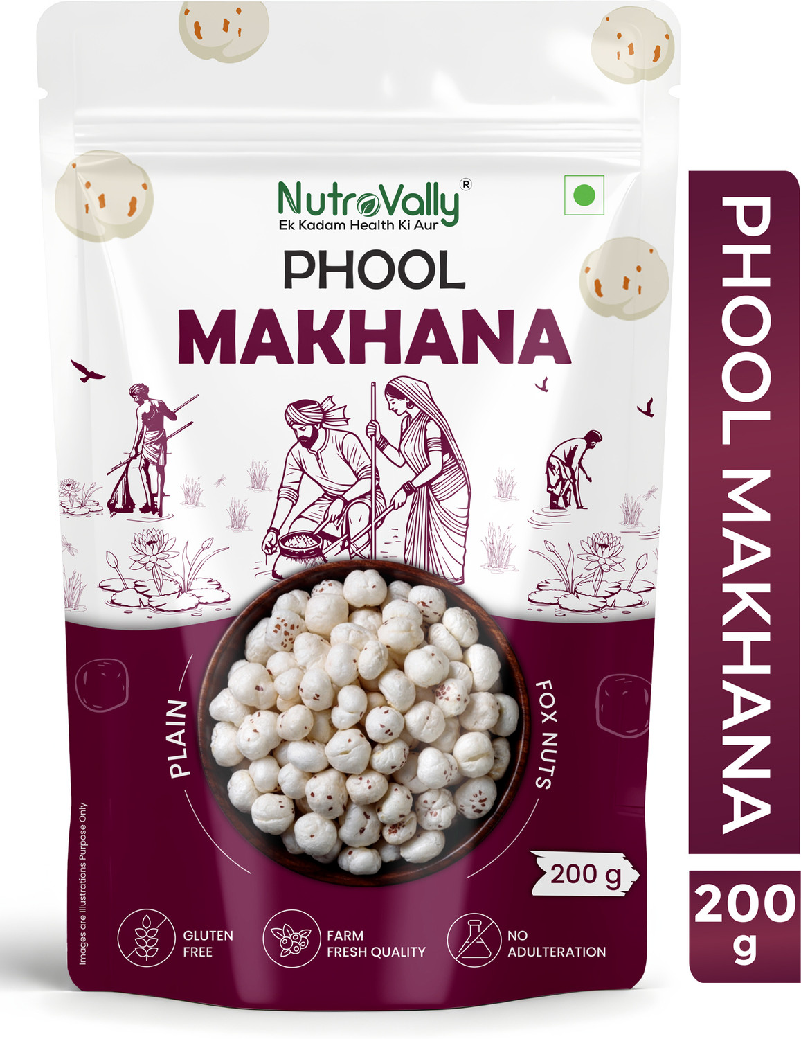 Image of Envelope Dryfruits Natural Makhana (4 x 250 g)