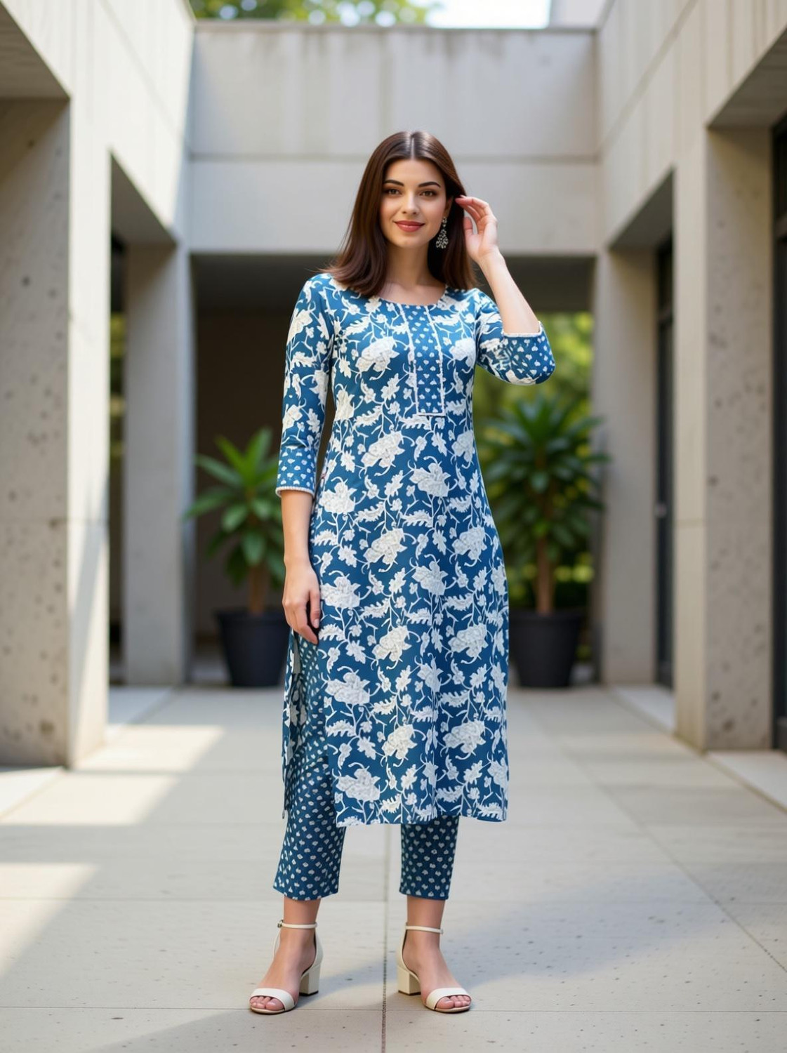 Sadya Attire Women Kurta and Pant Set Price in India - Buy Sadya Attire Women...