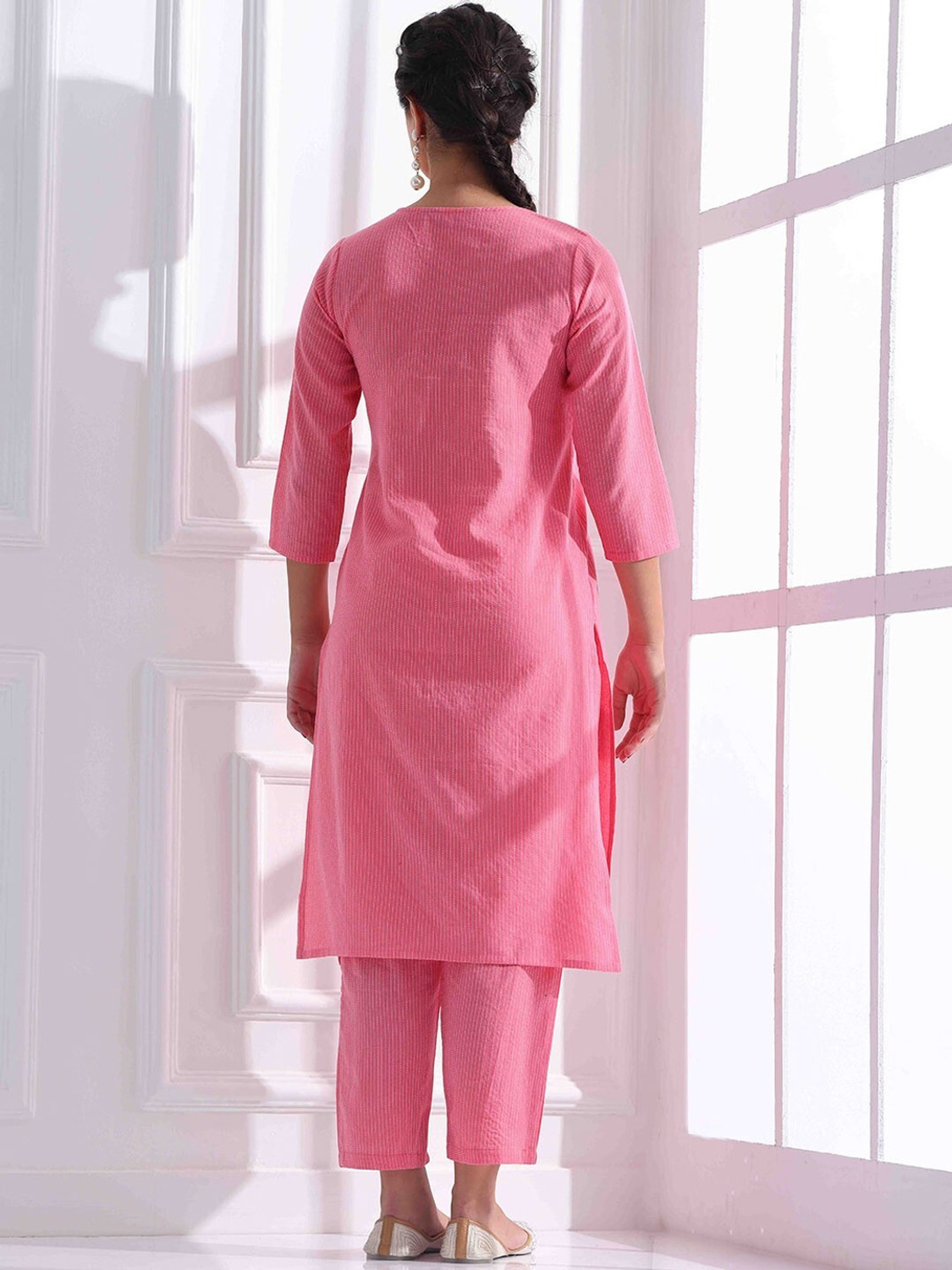 Image of FABZARI Women Viscose Rayon Kurta Pant Set
