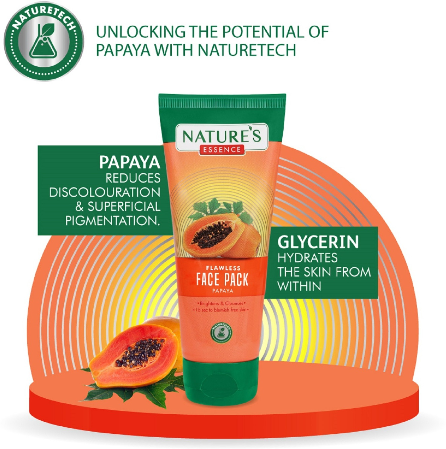 Image of Nature's Essence De Pigmentation Face Pack Papaya (50 g)