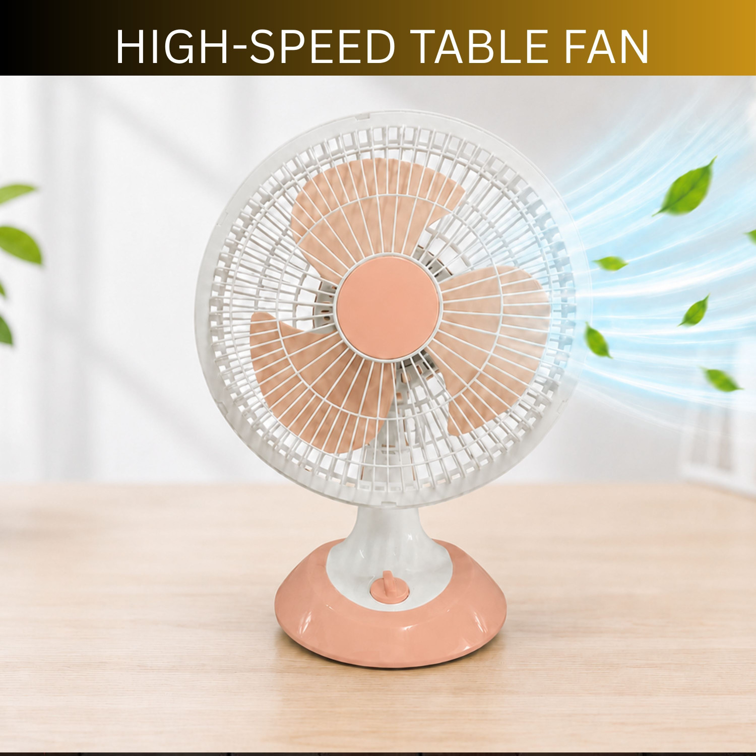 Image of PARADISEECOM 300 mm /12 inch Ultra High Speed Table Fan & Desk Fan, 3Blade For Home /OfficeN310 Silent Operation 300 mm Table Fan (5 Star | White | Pack of 1)
