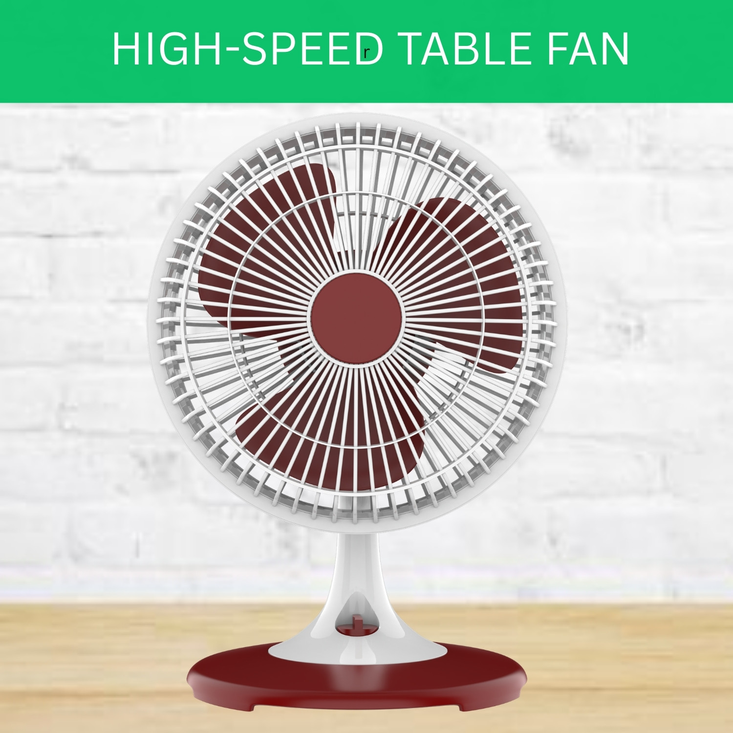 Image of PARADISEECOM 300 mm /12 inch Ultra High Speed Table Fan & Desk Fan, 3Blade For Home /OfficeV240 Silent Operation 300 mm Table Fan (5 Star | White | Pack of 1)