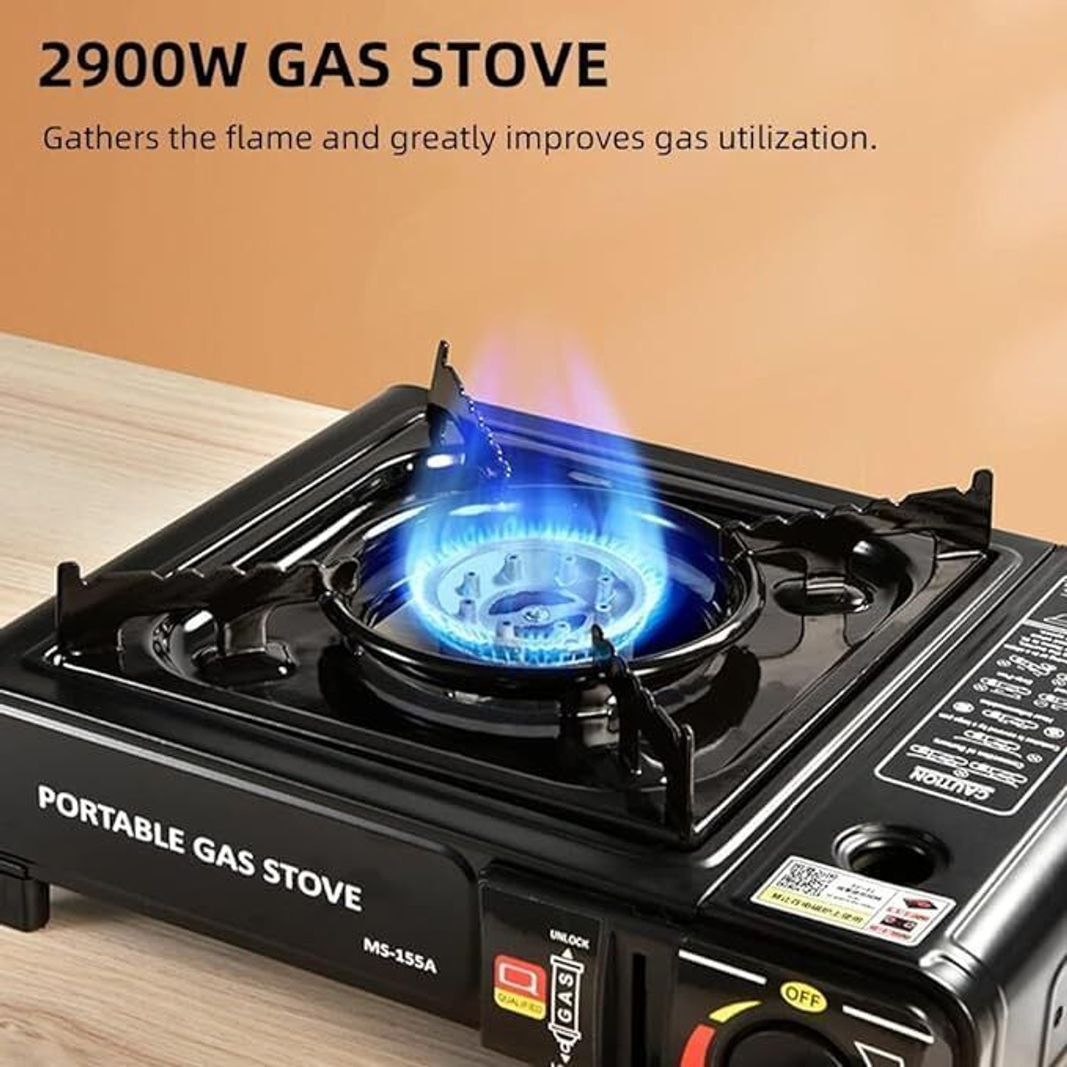 Image of QUALX 500 W Radiant Cooktop Push Button (Black, ISI Mark 2000W Shock-Proof only on earthing Electric Cooking Heater)