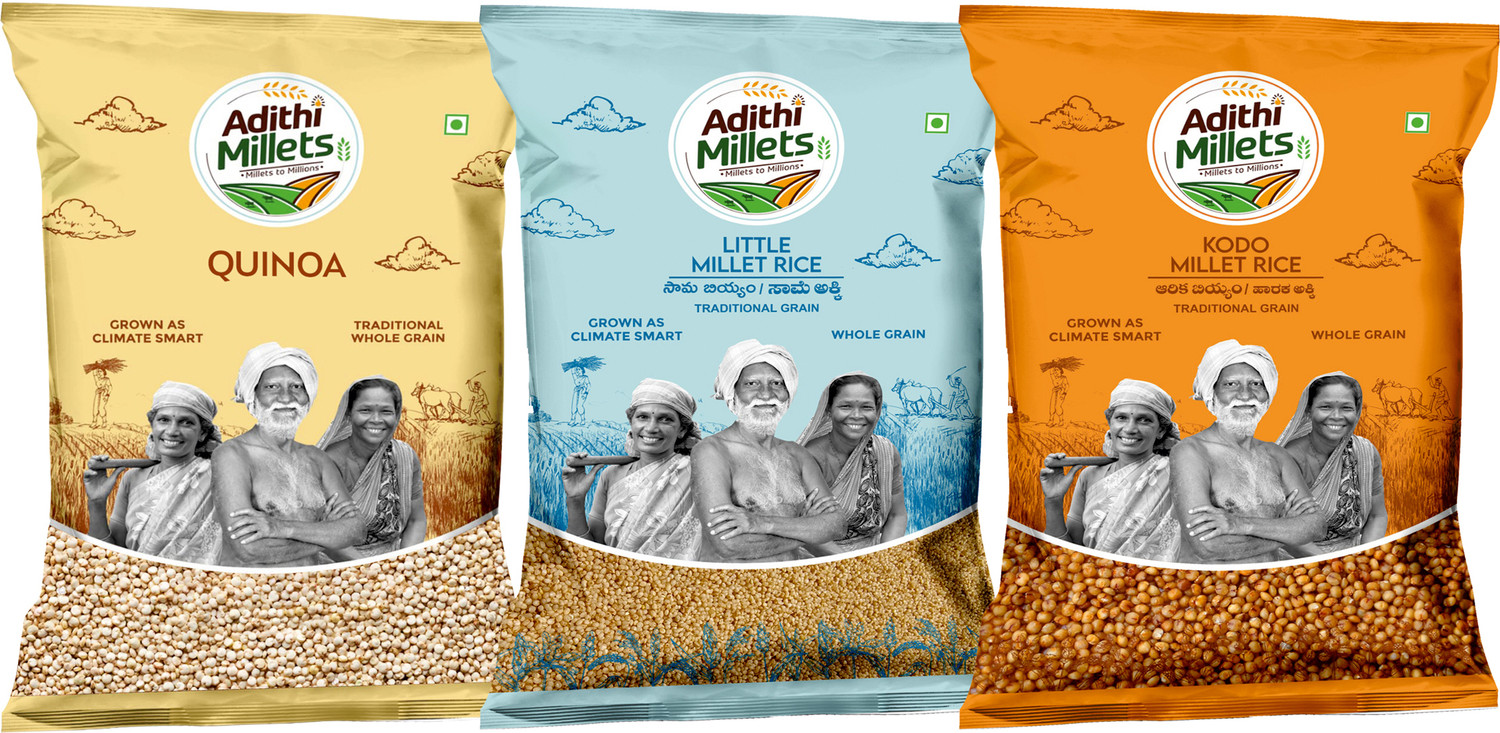 Image of Manna Browntop Millet Natural Grains, 1.5kg (500g x 3 Packs) - (Chotti Kangni / Andu Korralu / Korale) | Native Low GI Millet Rice | High Protein & 100% more Fibre than Rice Browntop Millet (1.5 kg, Pack of 3)