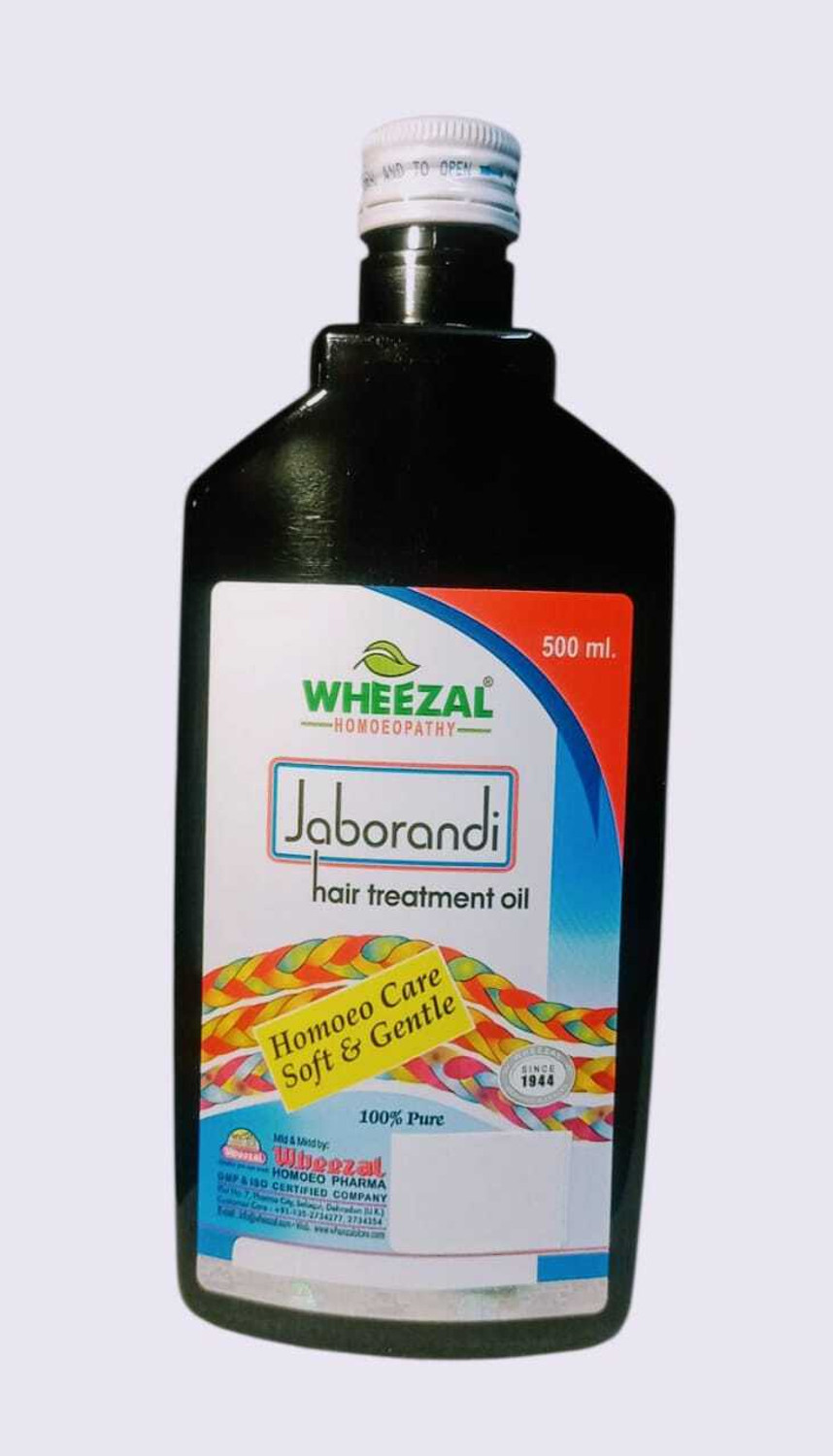 Image of WHEEZAL JABORANDI HAIR TREATMENT-ANTI HAIR FALL 200 ML-PACK OF 3 Hair Oil (600 ml)