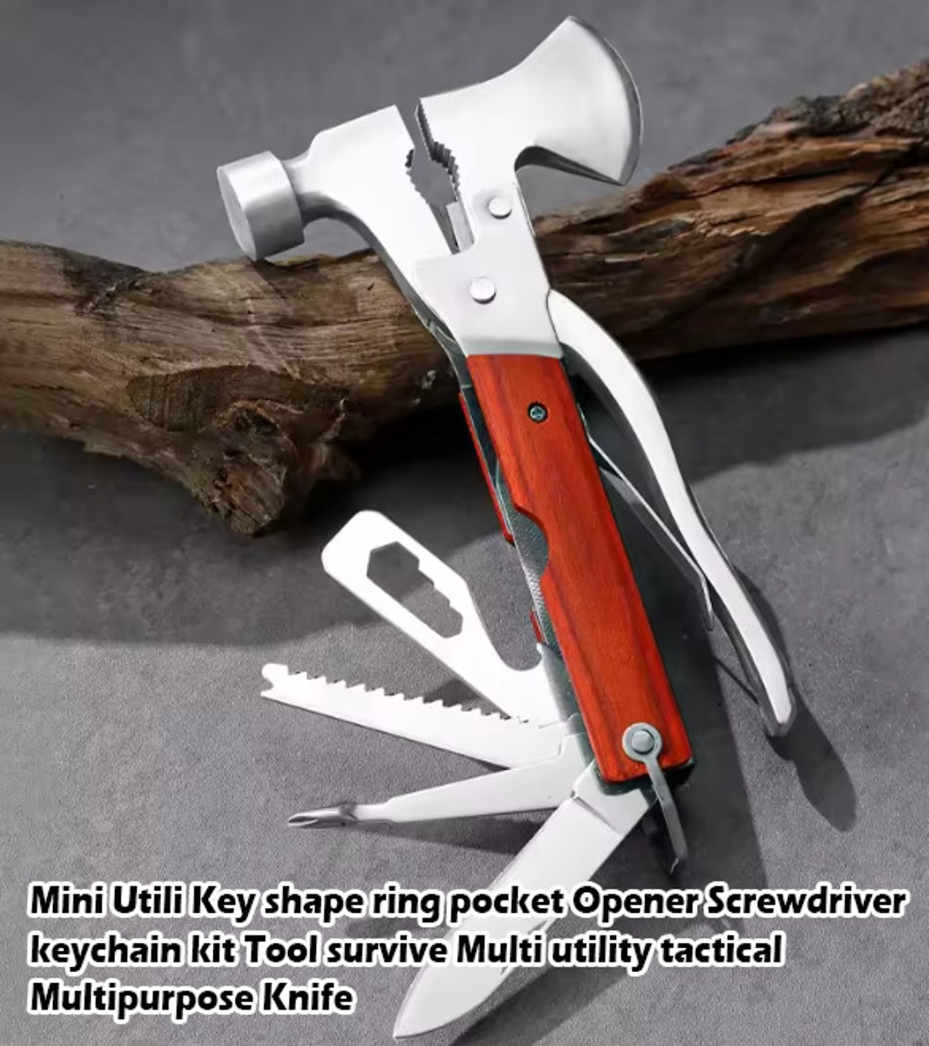Image of ARQEST Multifunctional Hammer Kit Bottle Opener Wire Cutter With Car Screw Driver A a1 FOR Home Camping Hiking Speciality Hammer Hammer Axe Hand Tool Speciality Hammer (0.4 kg)