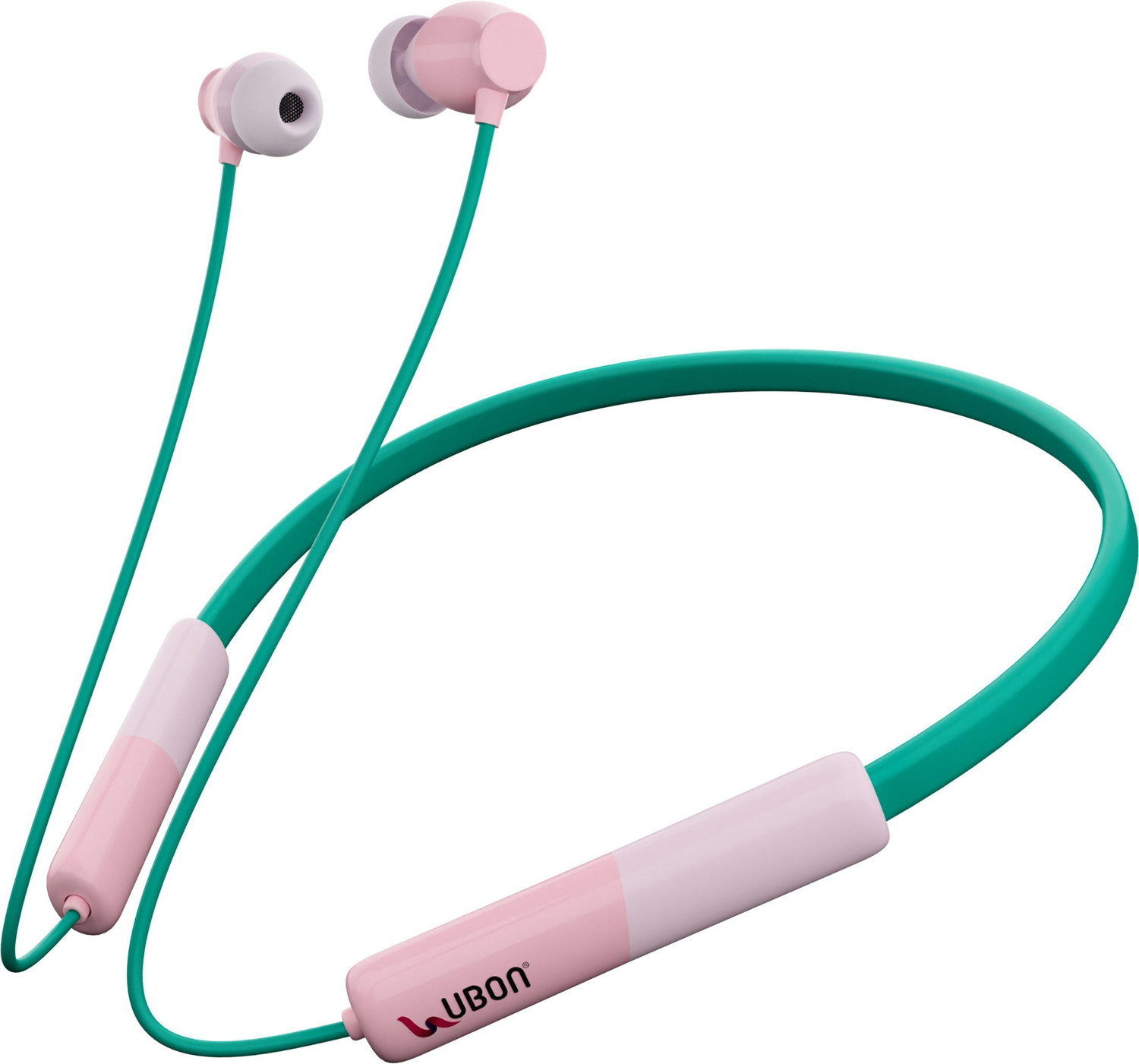 Image of electricbass ubon cl-115 DLX bluetooth neckband eargun series Bluetooth Headset (White, In the Ear)