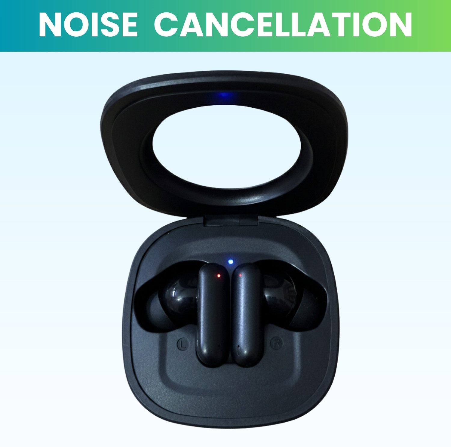 Image of Lynacz Original Bluetooth Wireless Earbuds Compatible for Oppo Enco X3, Touch Controls Bluetooth Headset (Black, In the Ear)