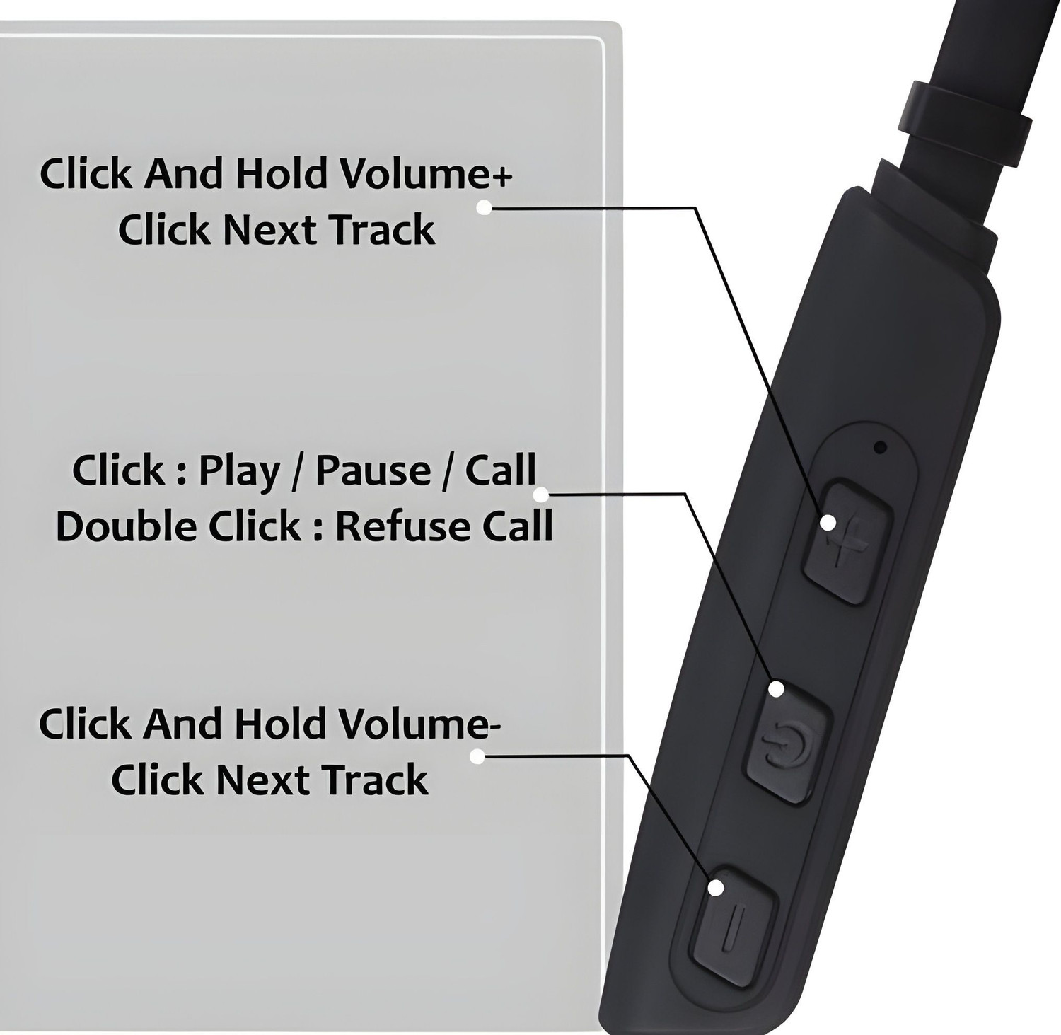 Image of QPG STORE Rokerz 235 Pro Wireless Bluetooth Neckband(BLSH.296 Bluetooth Gaming Headset (Black, In the Ear)