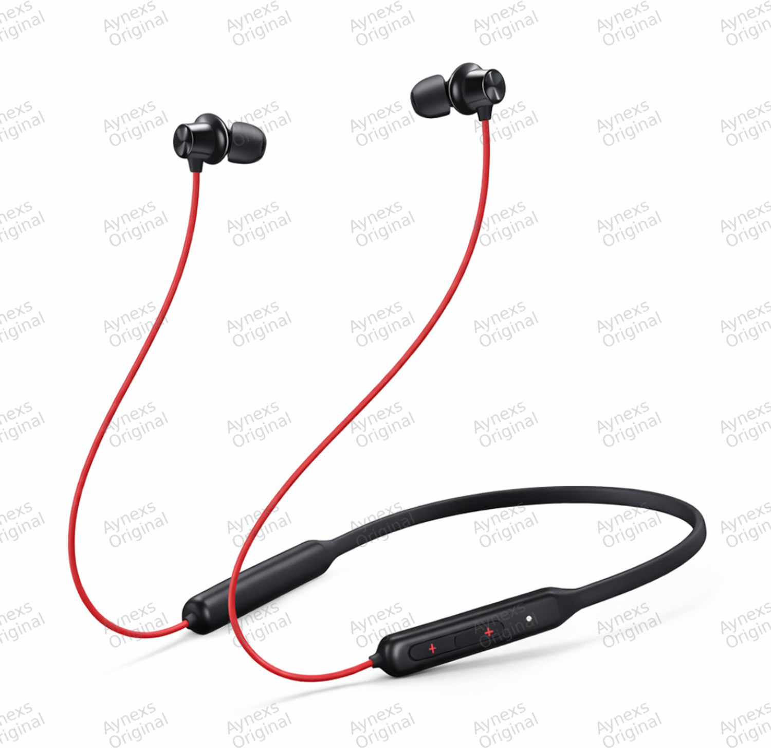 Image of Lynacz Original Compatible for OnePlus Z3 Wireless Neckband Bluetooth Earphones (Red) | ANC Bluetooth Headset (28 Hours Battery | Type-C Fast Charging | Dual Pairing, In the Ear)