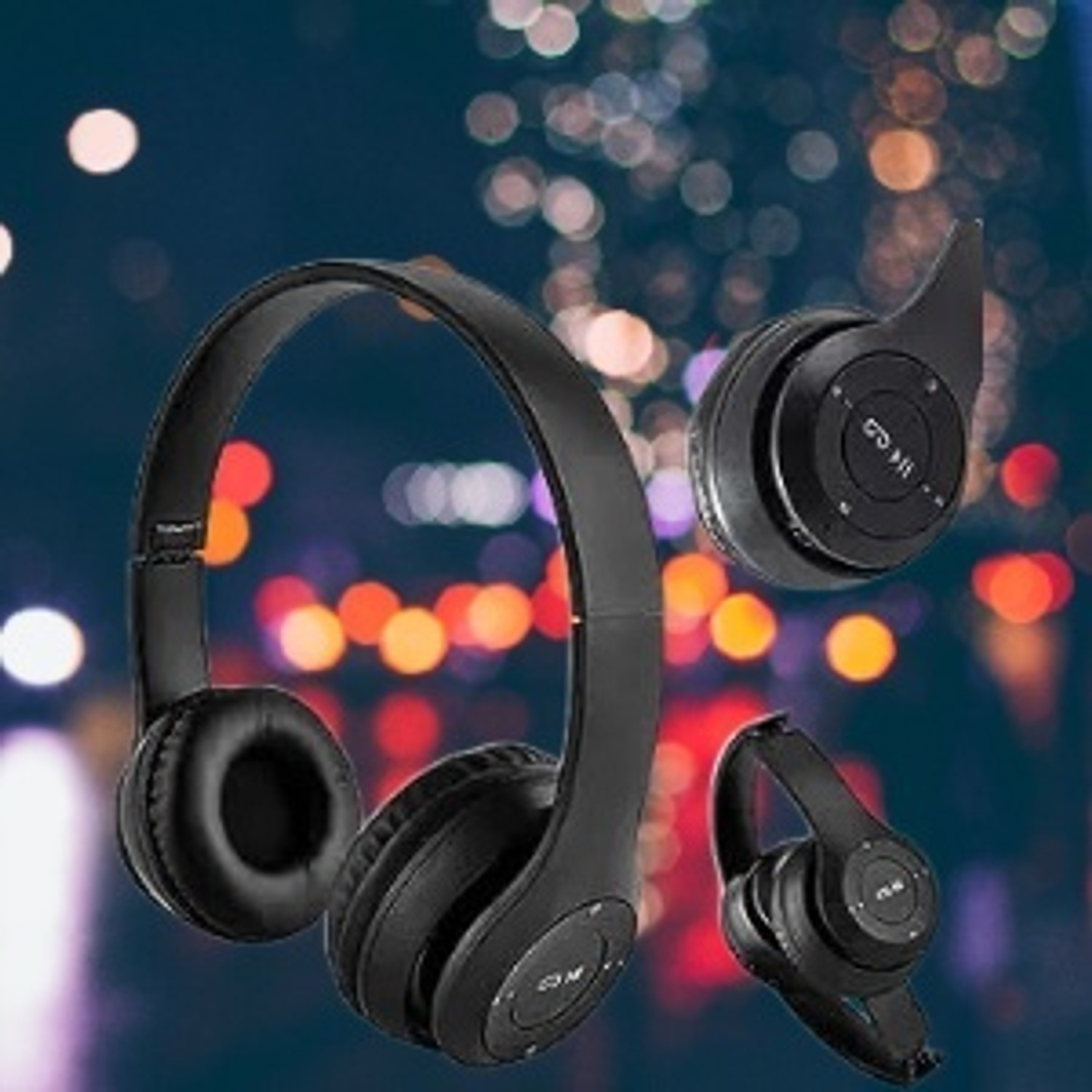 Image of VardaanEnt Multicolour-Gaming P47 Wireless Portable Sports Headphones Stereo VE-199 Bluetooth Headset (Multicolor, On the Ear)