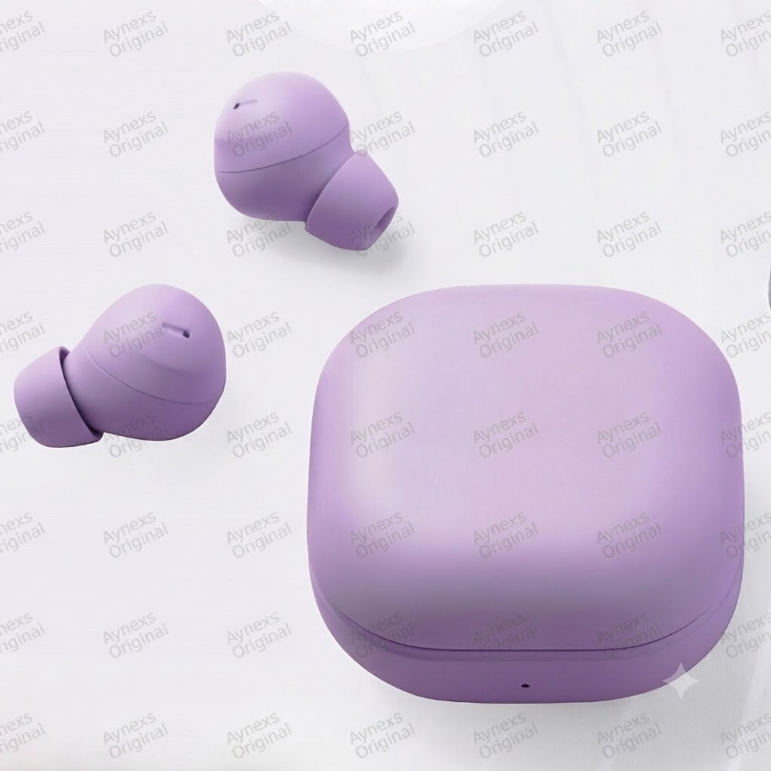 Image of AYNEXS ORIGINAL TWS Bluetooth Earbuds Compatible With Sam-sug Buds 2 Pro In Ear Headphones Bluetooth Headset (Purple, True Wireless)