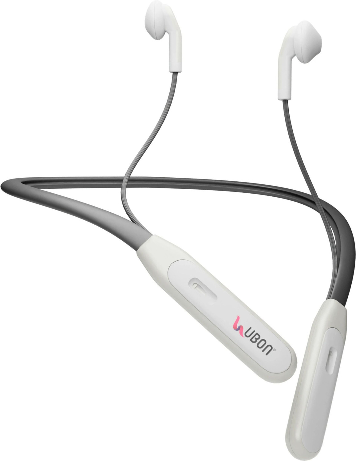 Image of electricbass ubon cl-115 DLX bluetooth neckband eargun series Bluetooth Headset (White, In the Ear)