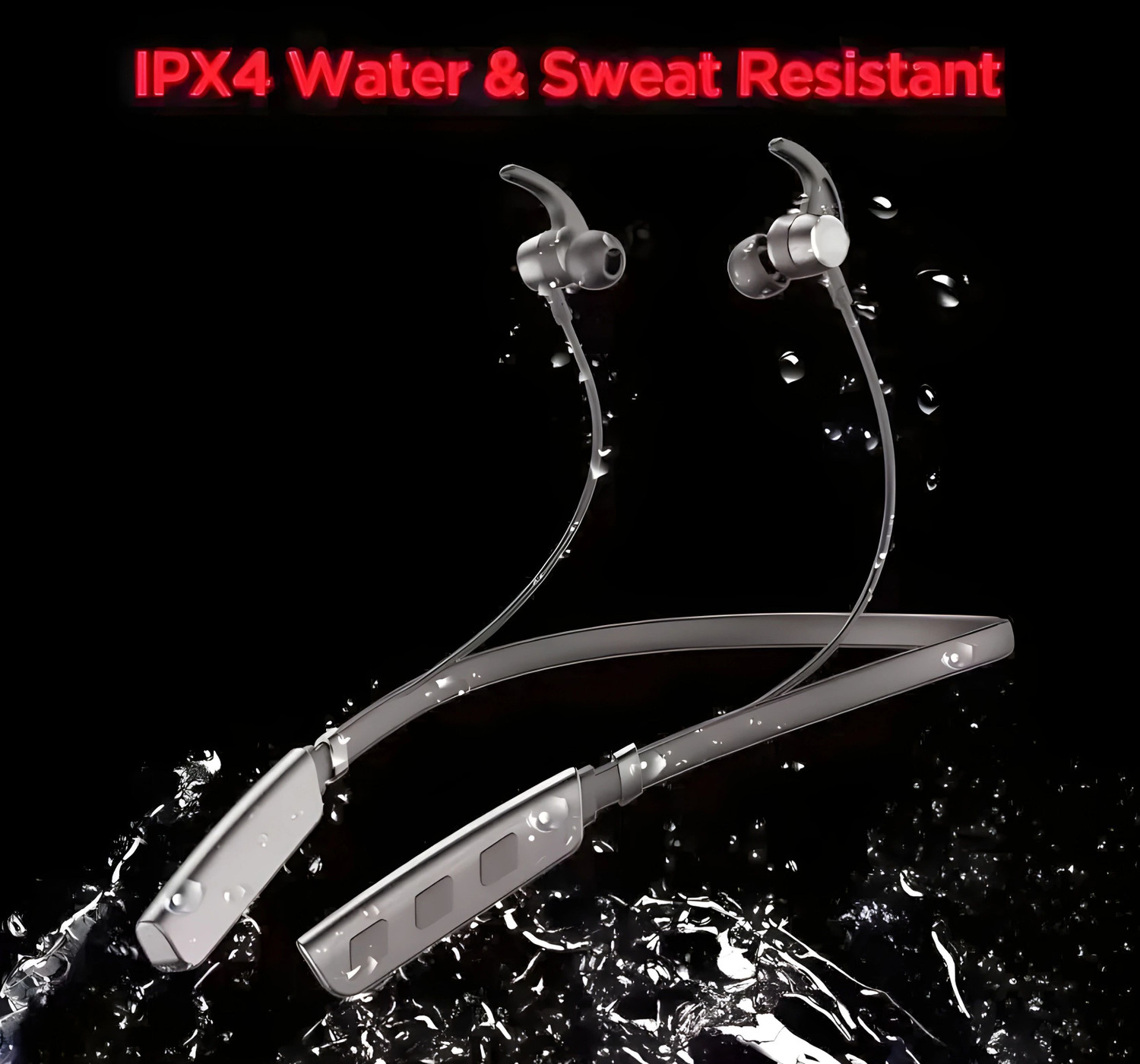 Image of QPG STORE Rokerz 235 Pro Wireless Bluetooth Neckband(BLSH.296 Bluetooth Gaming Headset (Black, In the Ear)