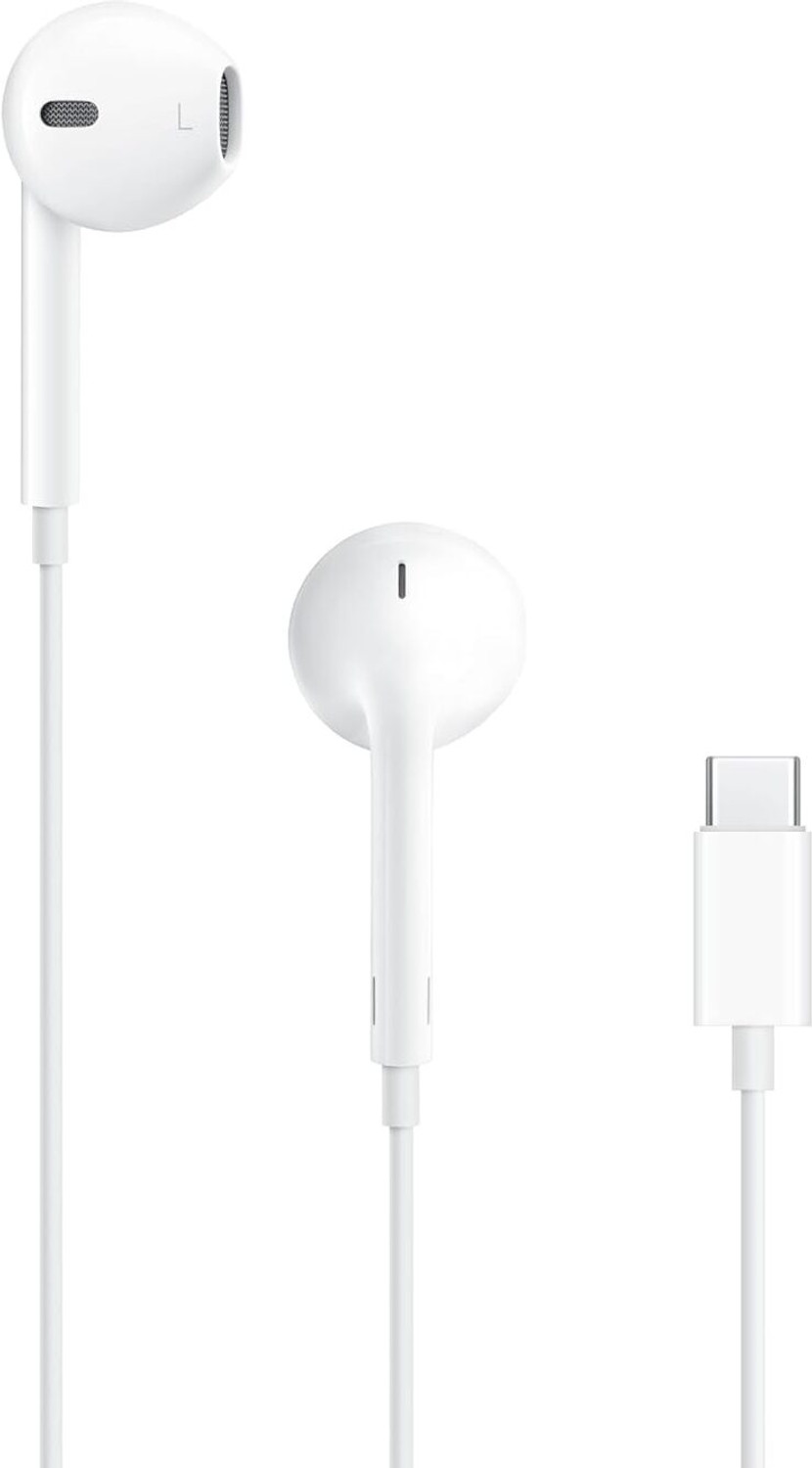 Image of APL Earpods (USB-C) Wired Headset (White, In the Ear) Wired Headset (White, On the Ear)