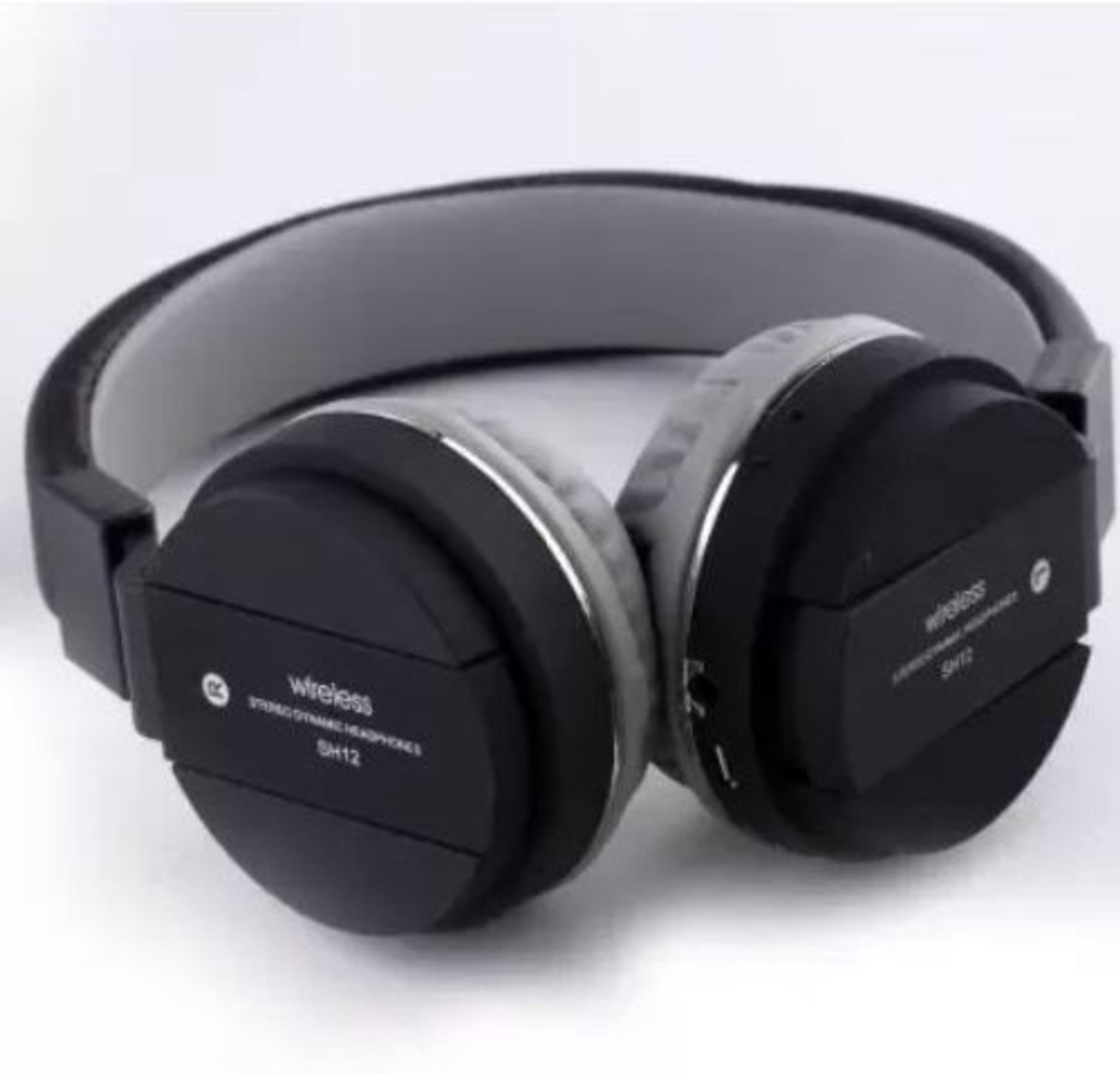 Image of house of common Wireless Gaming Headset with Bluetooth, Foldable Frame, and Mic 3Q Bluetooth & Wired Headset (Black, On the Ear)
