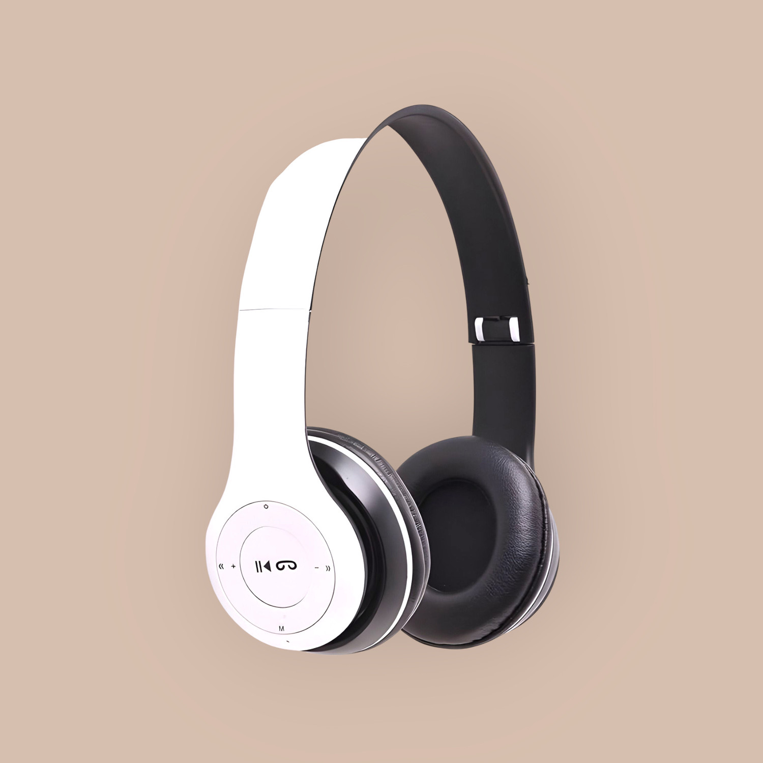 Image of TWS FoldUp Bluetooth Bass Pro Studio Sound ZP Bluetooth & Wired Headset (White, On the Ear)
