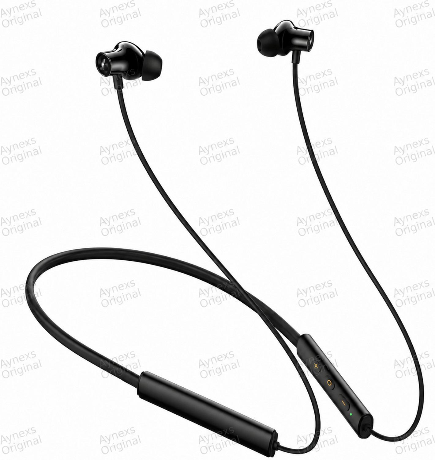 Image of Lynacz Original Buds 2R Wireless Earbuds (Black) | Deep Bass, ENC Mic Bluetooth Headset (38H Playtime, Type-C Fast Charging-(AS-559), In the Ear)