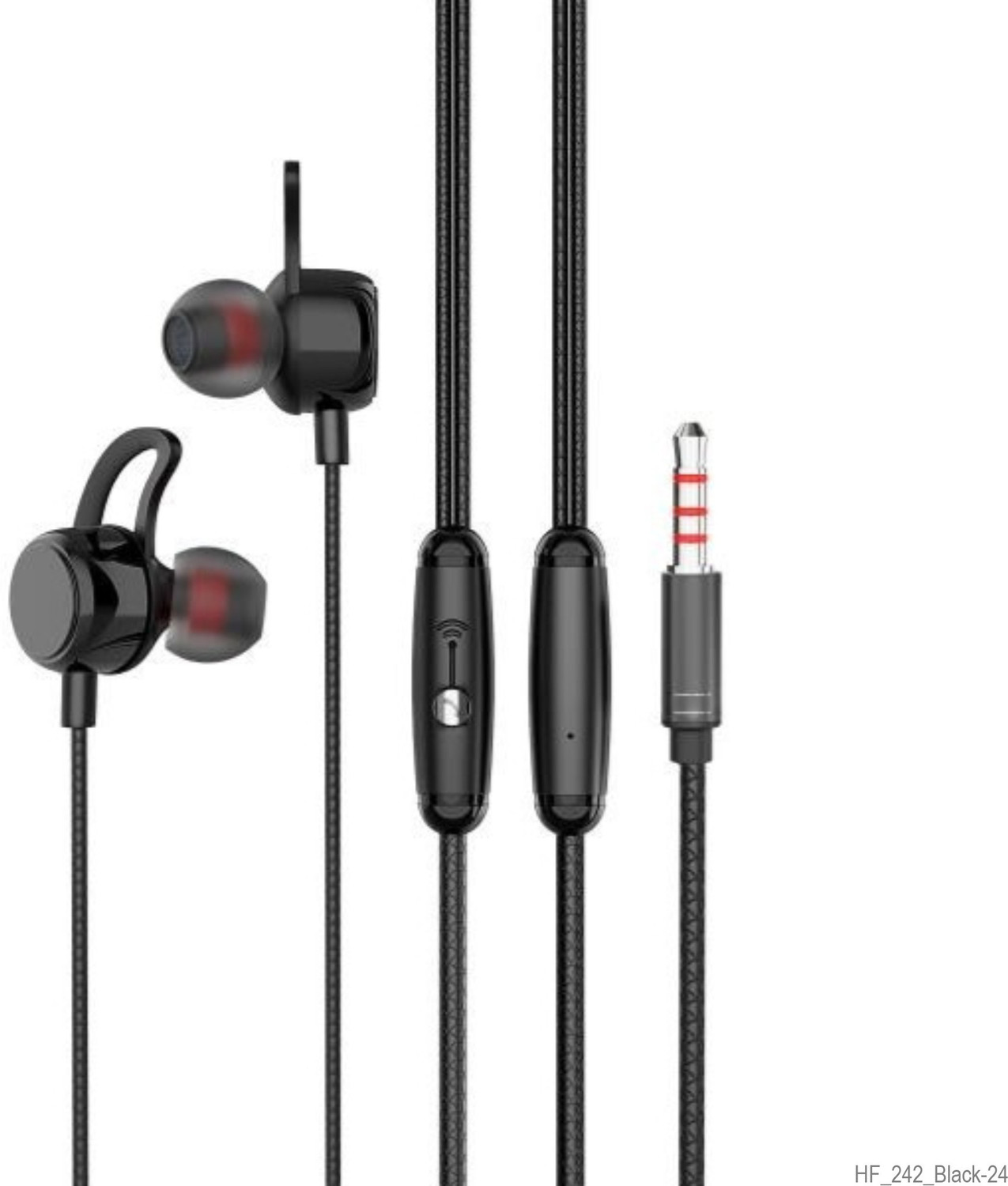 Image of Lynacz Original 3.5mm Audio Jack, Compatible for Realme & Deep Bass Wired Headset (Black, In the Ear)