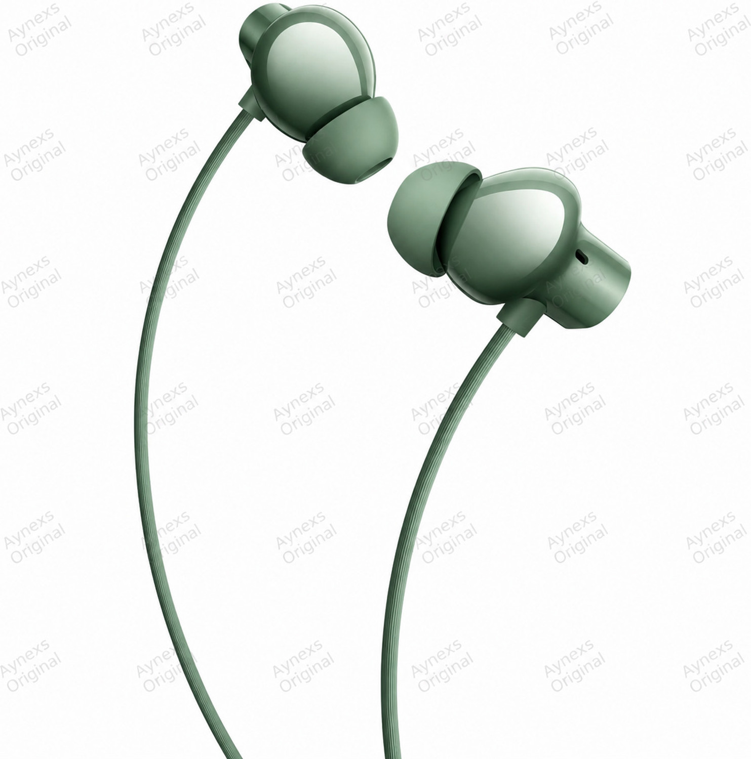 Image of AYNEXS ORIGINAL for Realm Buds Wireless 3 Neo Bluetooth Neckband with 13.4mm Bass Driver Bluetooth Headset (32H Playtime, ENC Noise Cancellation, Green, In the Ear)