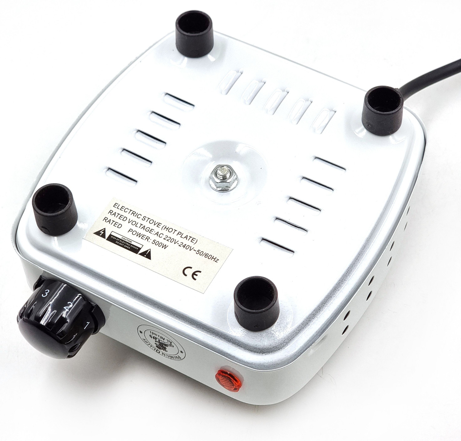 Image of TRENDING TREASURES 500 W Radiant Cooktop Jog Dial (White, 500W White Instant Coal Heater Hookah Charcoal Burner BBQ Coal Starter)
