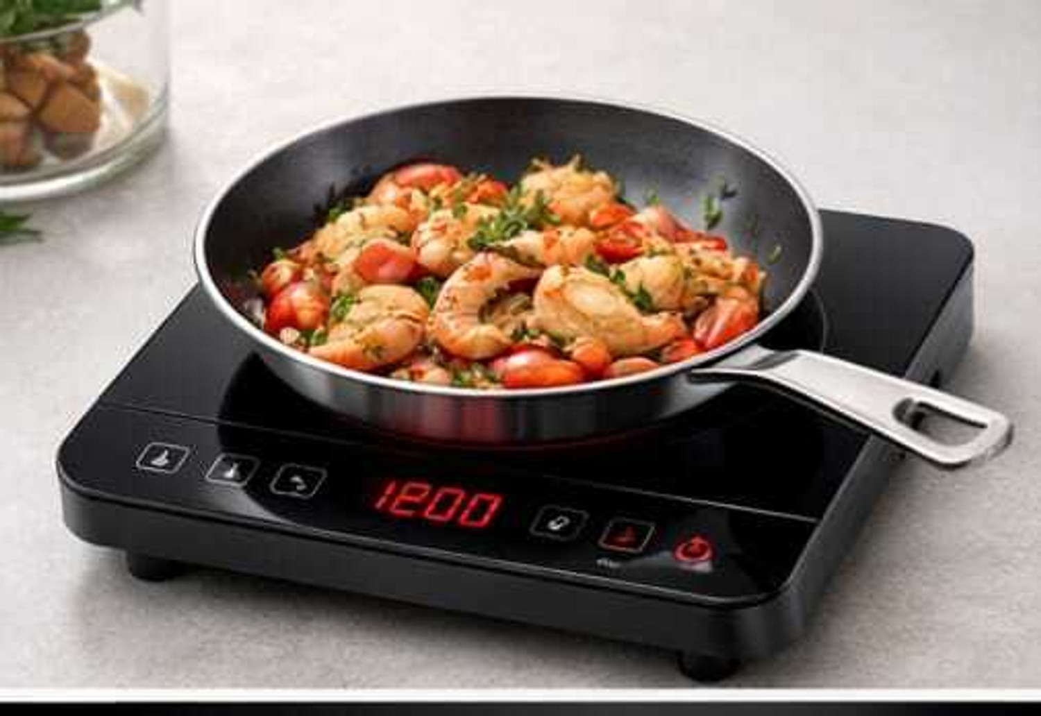 Image of Firstchoice 2200 W Infrared Cooktop Touch Panel (Black, FC 501)