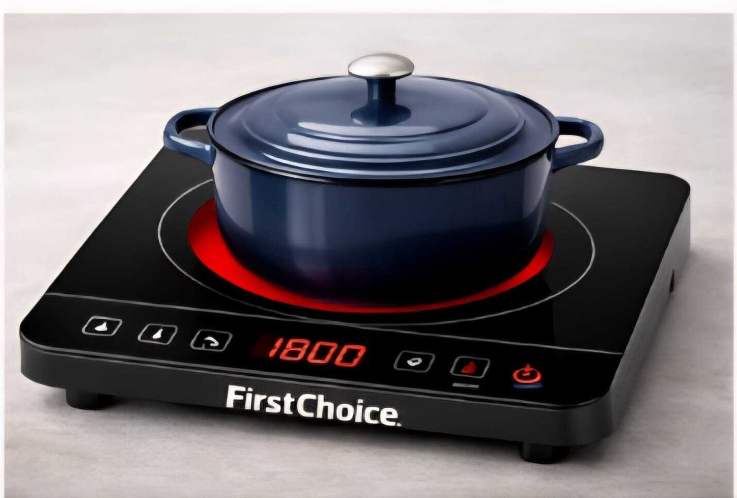 Image of Firstchoice 2200 W Infrared Cooktop Touch Panel (Black, FC 501)