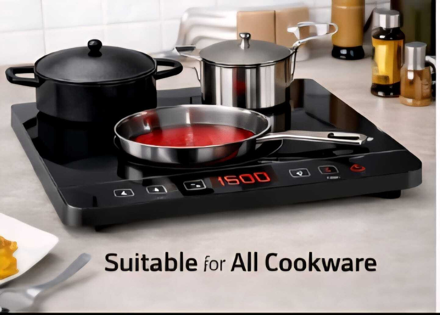 Image of Firstchoice 2200 W Infrared Cooktop Touch Panel (Black, FC 501)