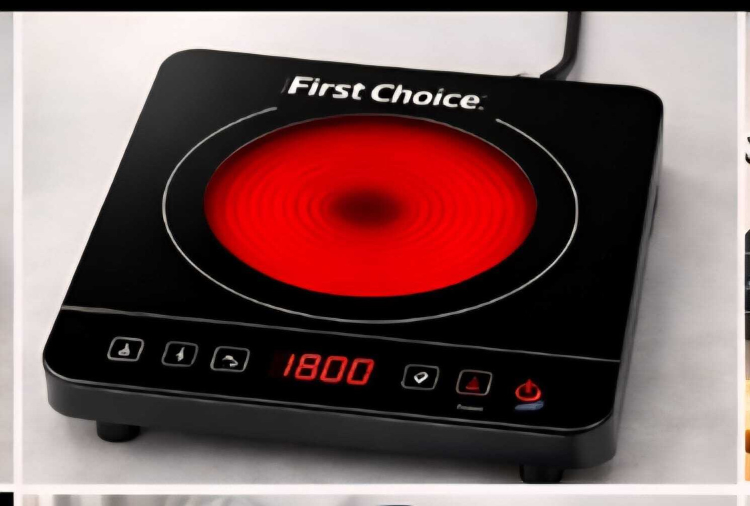Image of Firstchoice 2200 W Infrared Cooktop Touch Panel (Black, FC 501)