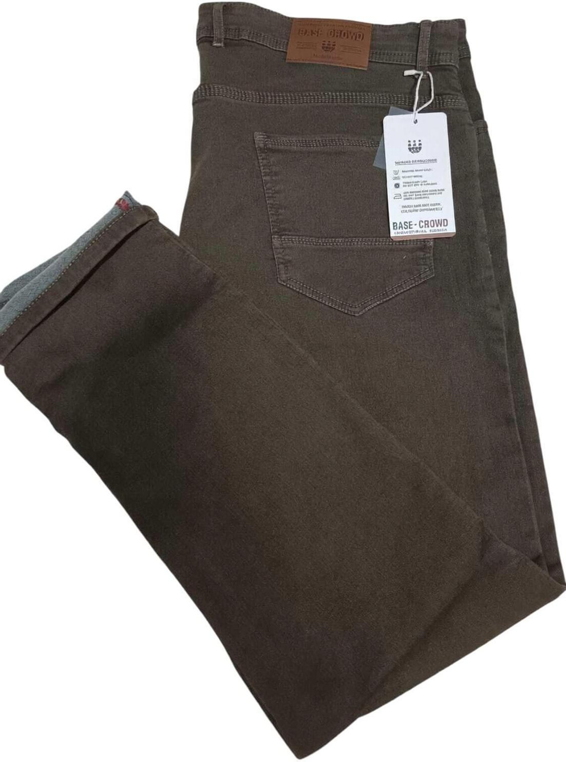 Image of REGY Men Slim Mid Rise Green Jeans