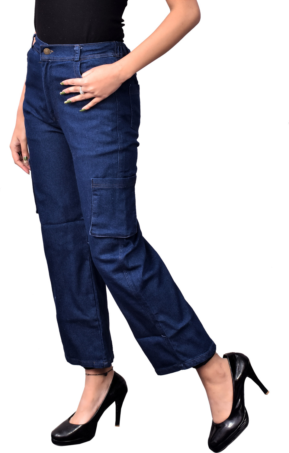 Image of RASHMI FASHION Women Regular Mid Rise Light Blue Jeans